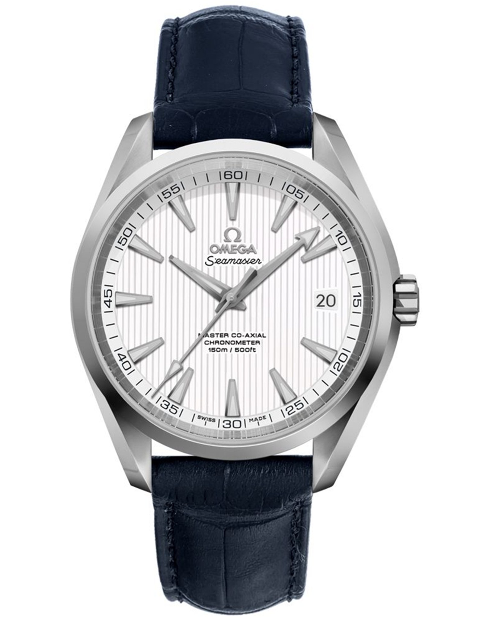 Omega Seamaster Silver Dial with Teak Pattern 231.10.42.21.02.003 41.5MM