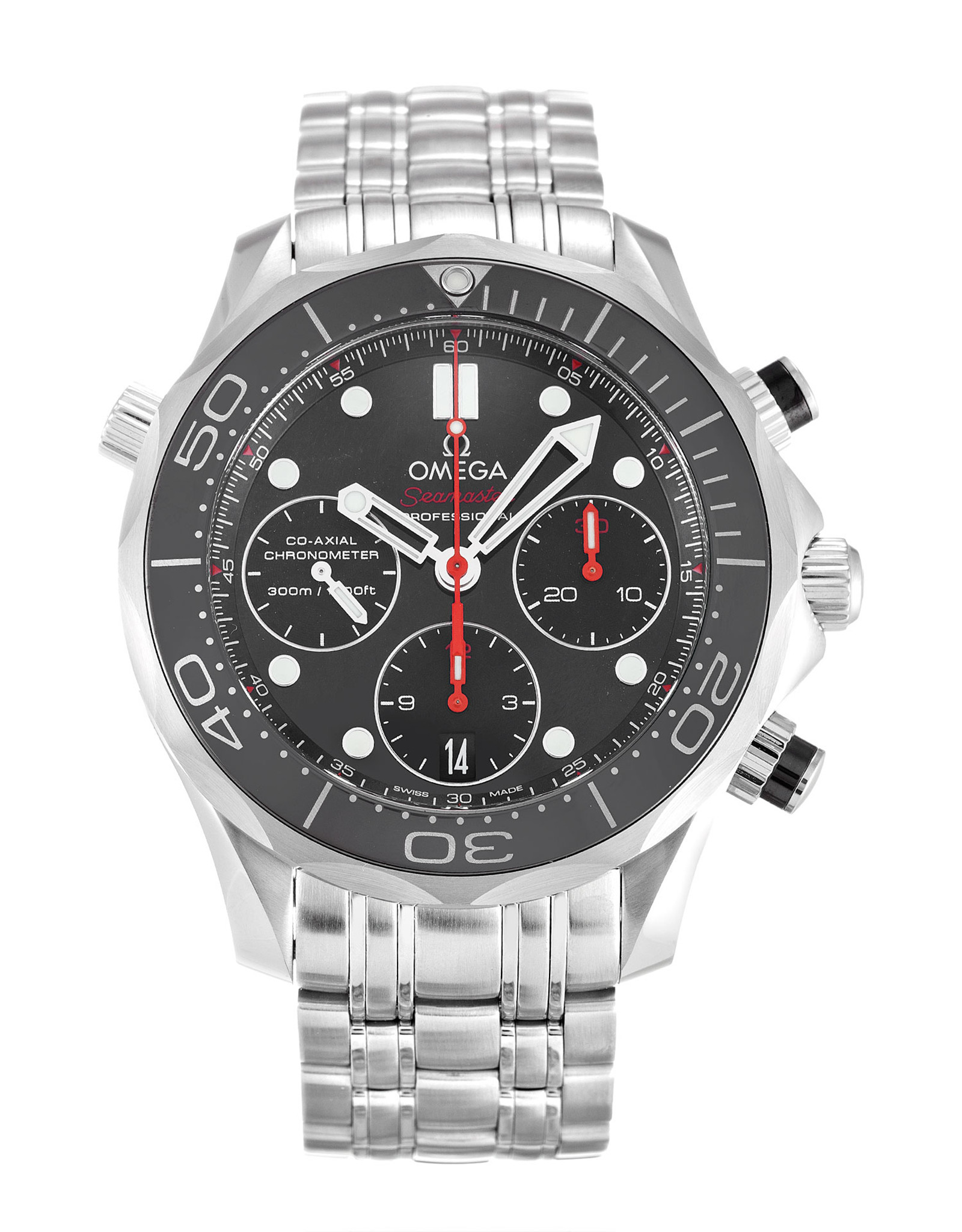 Omega Seamaster 300m Black Dial Stainless Steel Strap 212.30.42.50.01.001 41MM