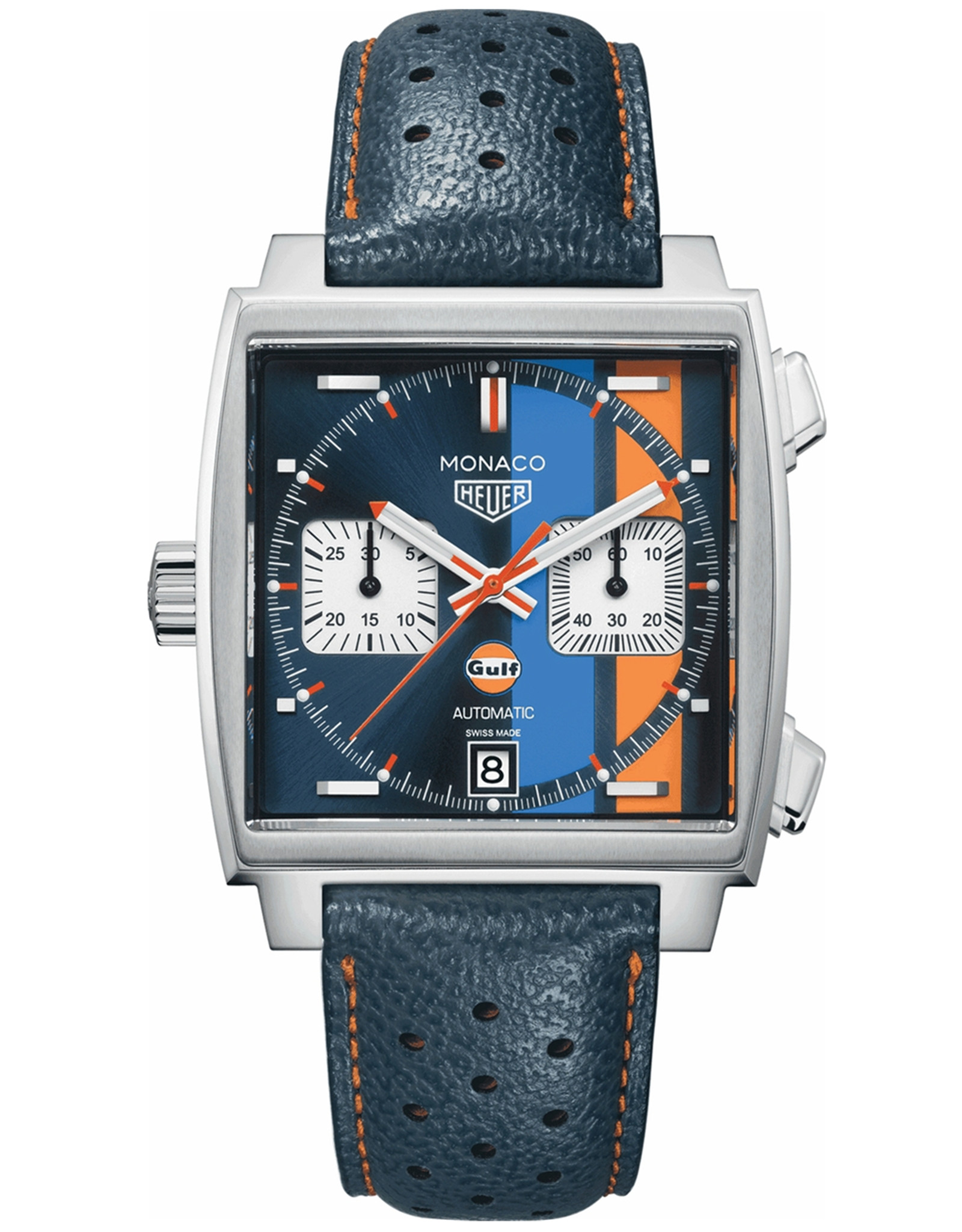 Tag Heuer Monaco Blue Dial Men's Watch CAW211R.FC6401 39MM Quartz