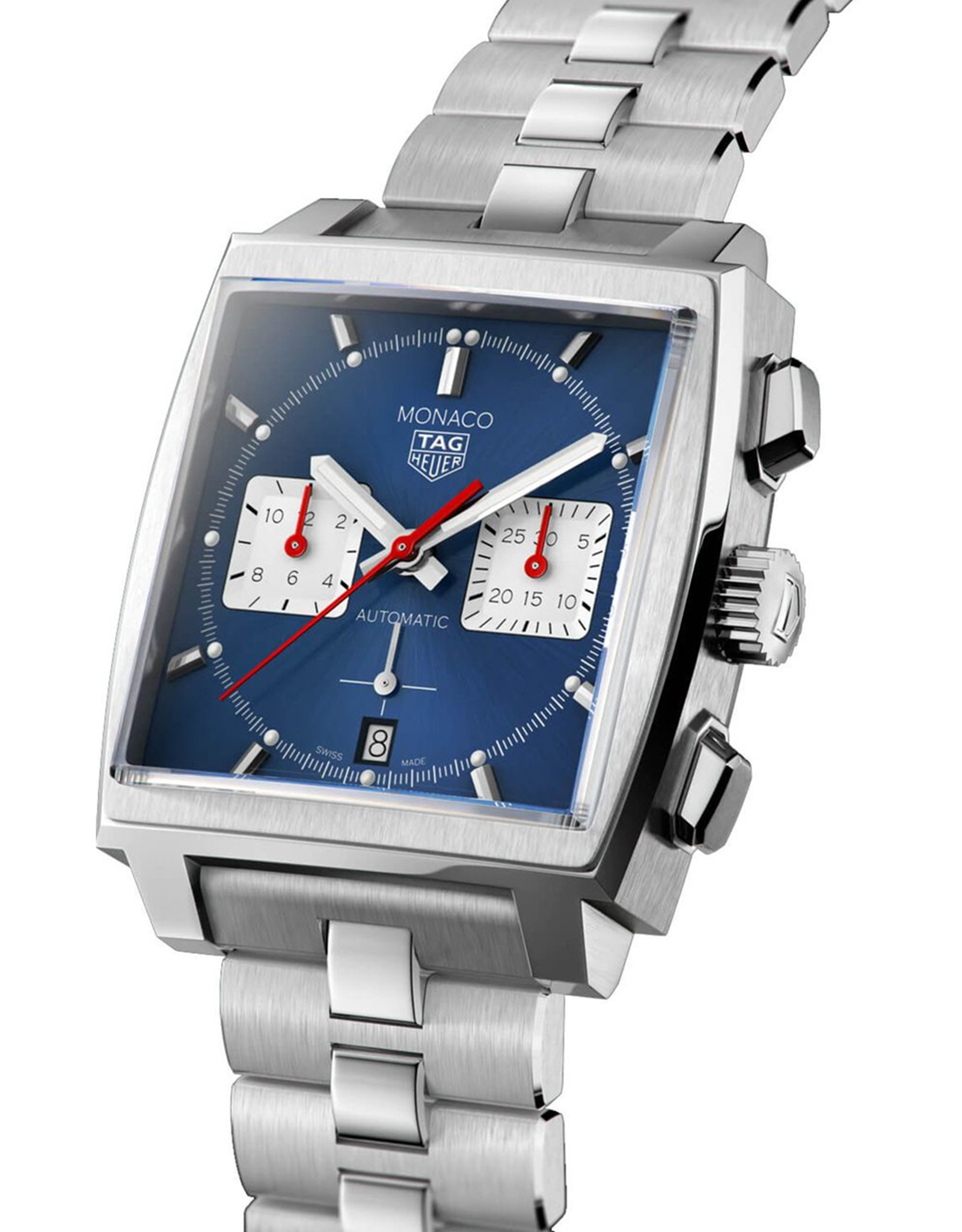 Tag Heuer Monaco Quartz Blue Dial Men's Watch CBL2111.BA0644 39MM