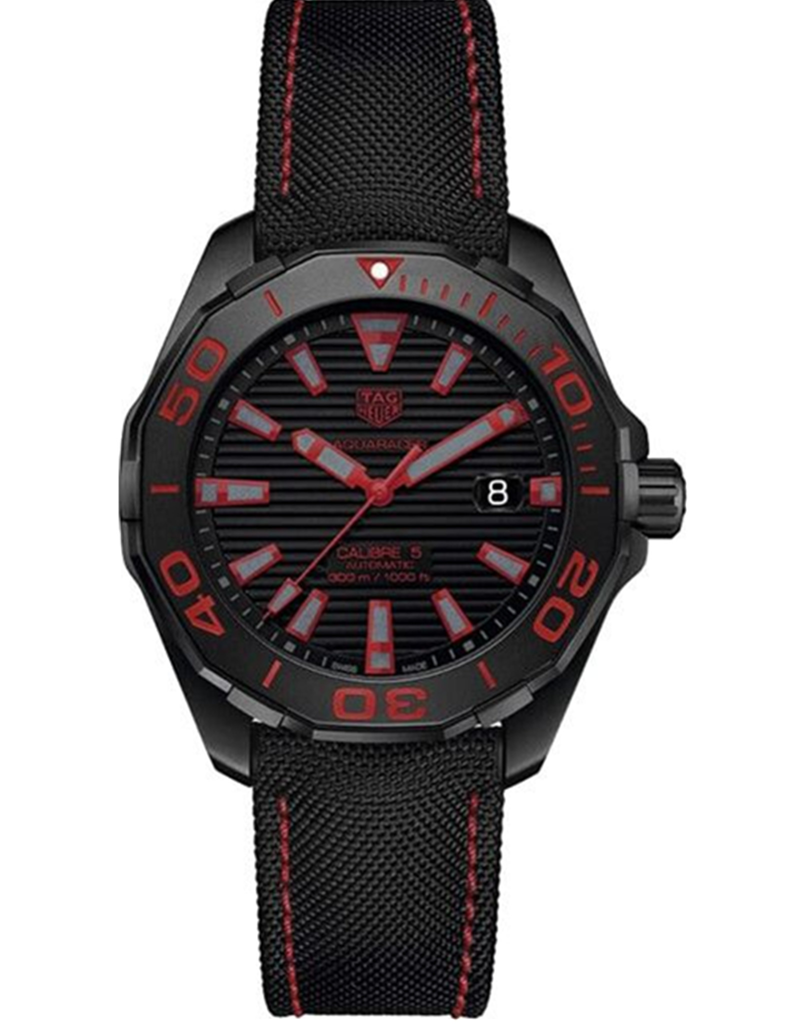 Tag Heuer Aquaracer Calibre 5 Automatic Black Dial Men's Watch WAY208A.FC6381 43MM