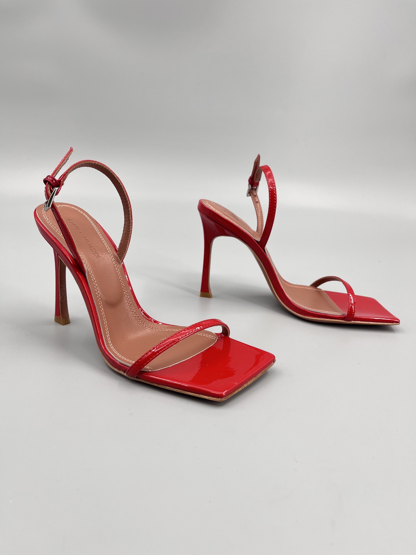 Amina Muaddi Fashion One Strap High Heels Sandals Slipper Shoes