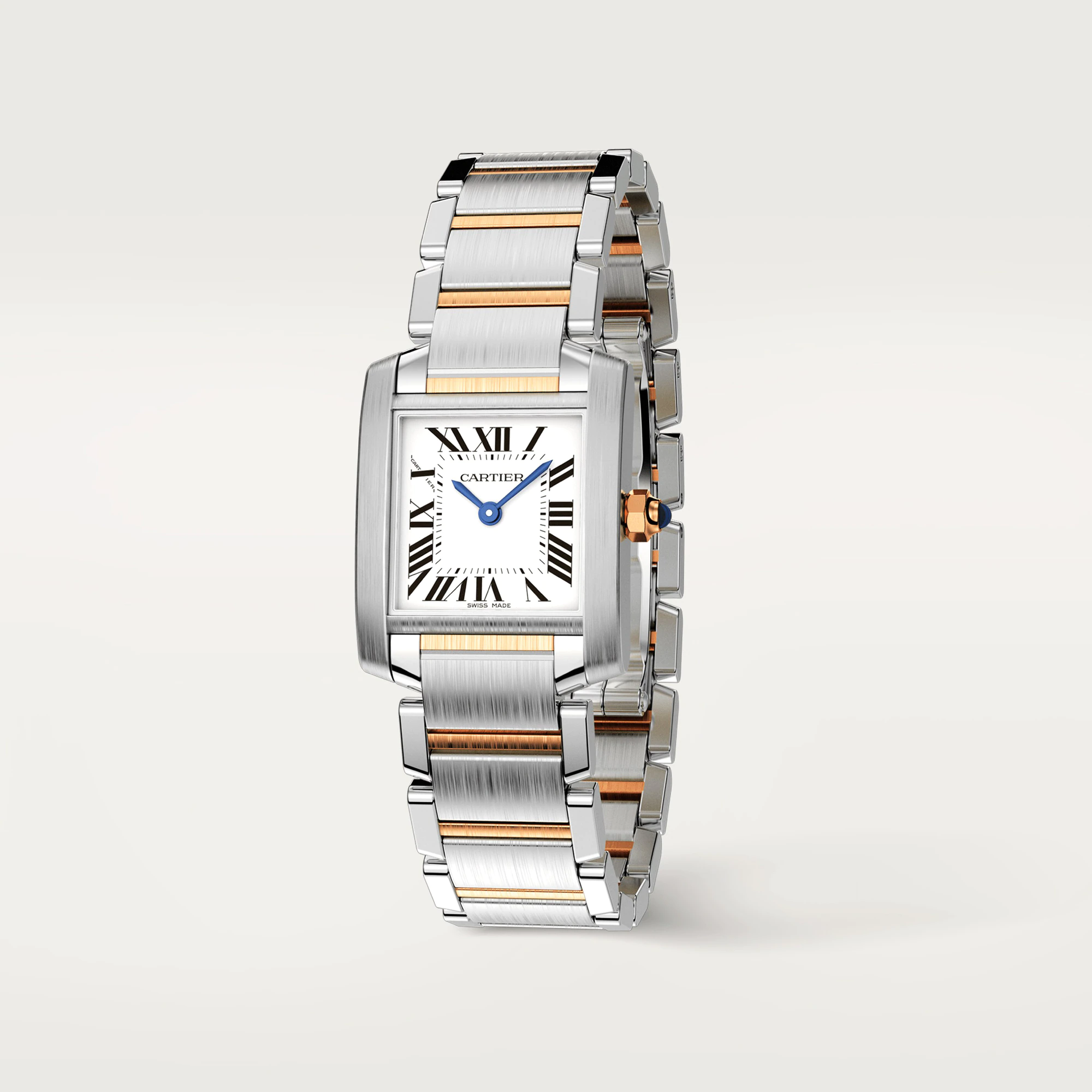 Cartier Tank Stainless steel & Yellow Gold Lady’s Watch, W51007Q4