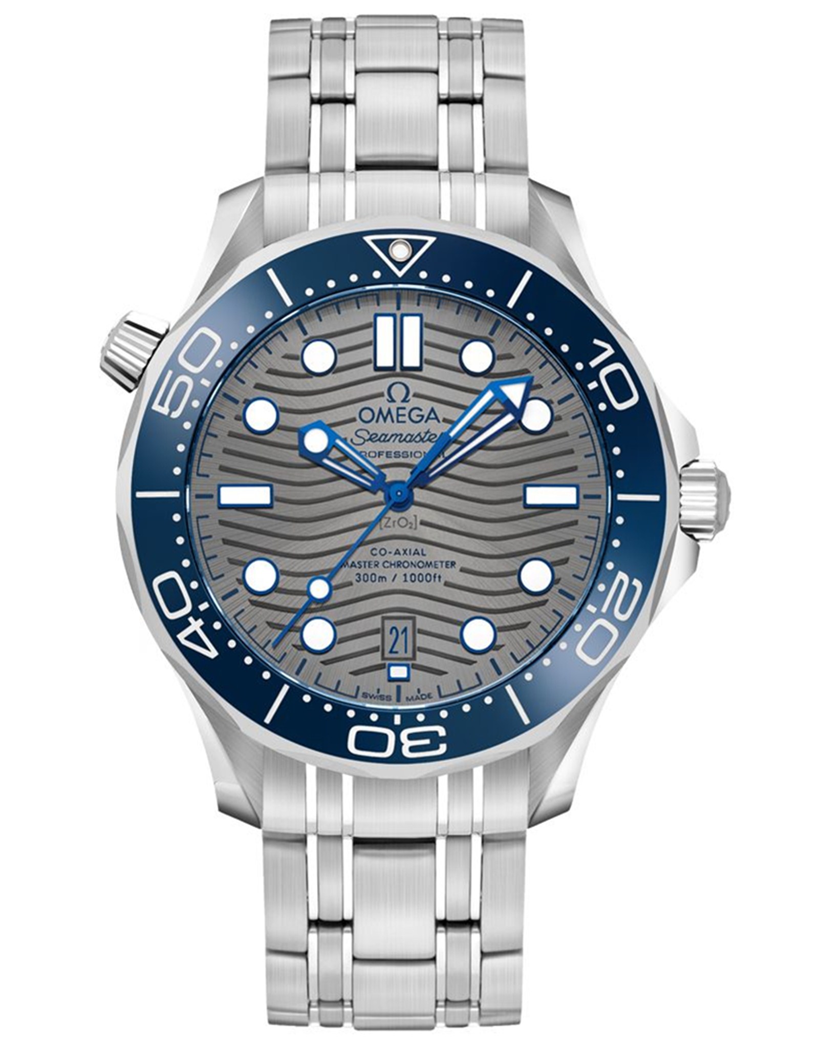 Omega Seamaster Ceramic Grey Dial Men's Watch 210.30.42.20.06.001 42MM