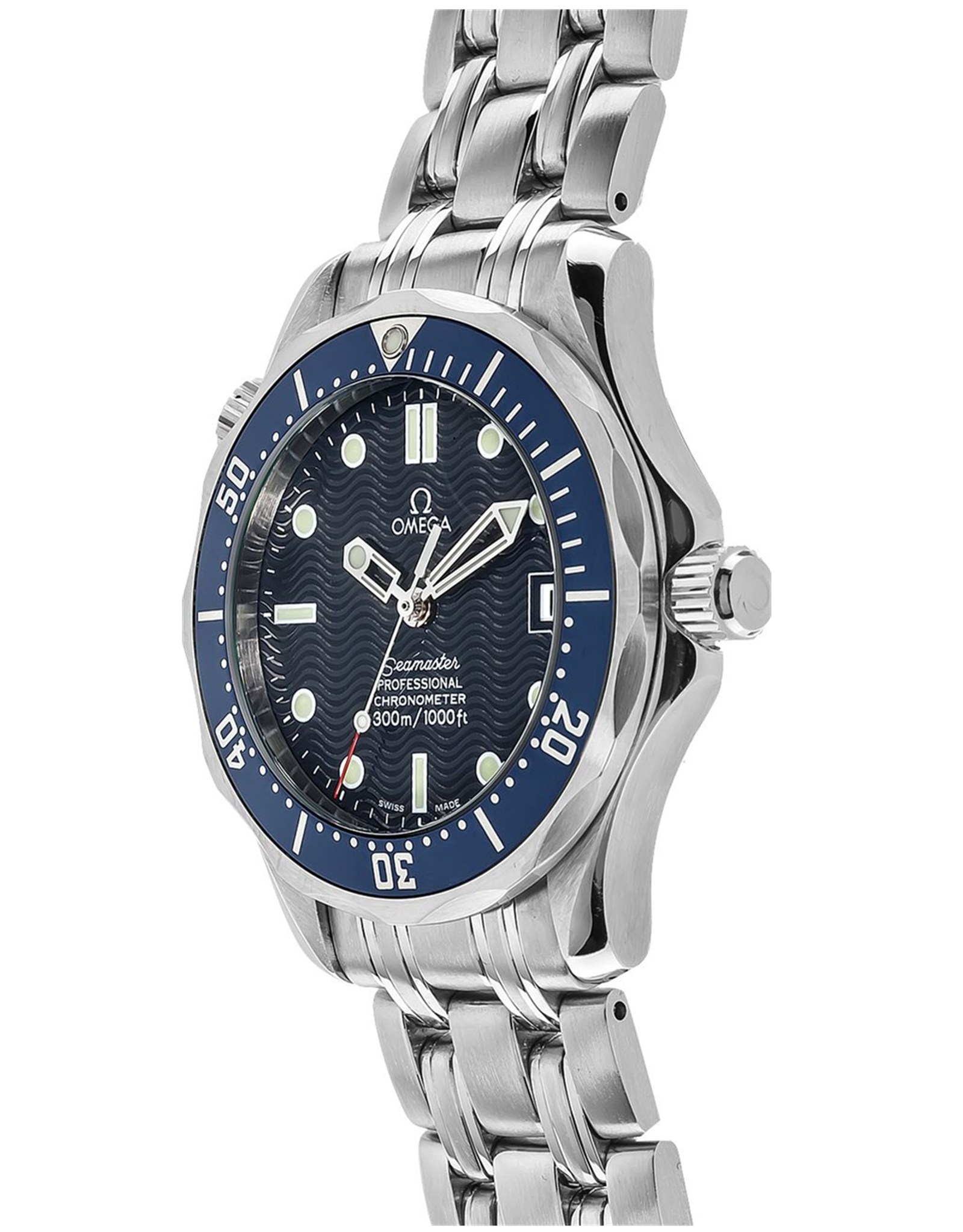 Omega Seamaster Blue Dial Women's Diver Watch 2222.80.00 36.25MM