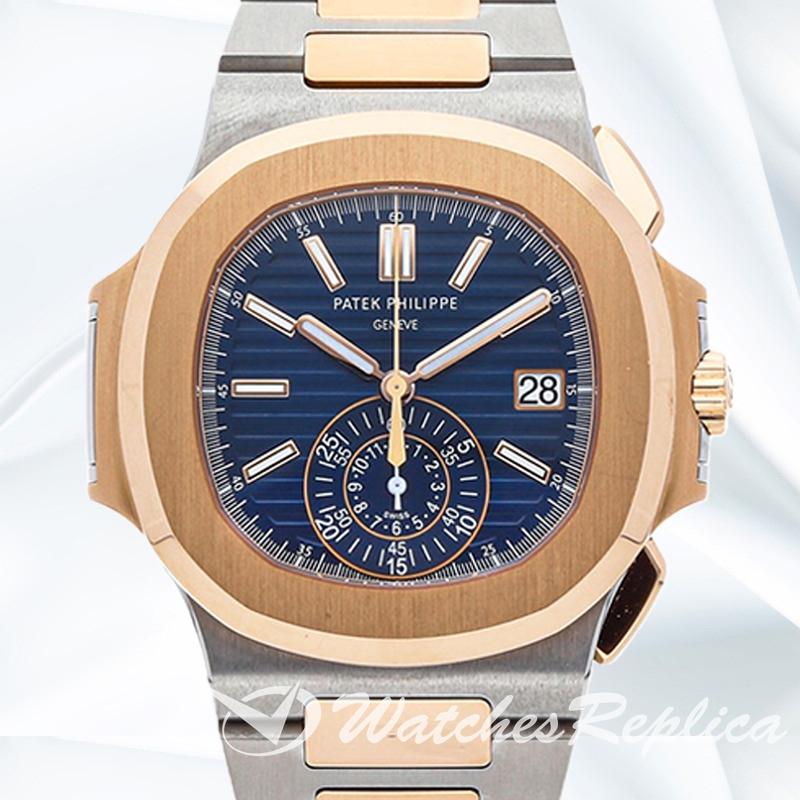 Patek Philippe Nautilus Men's 40mm 5980/1AR 001 Stainless Steel Blue Dial
