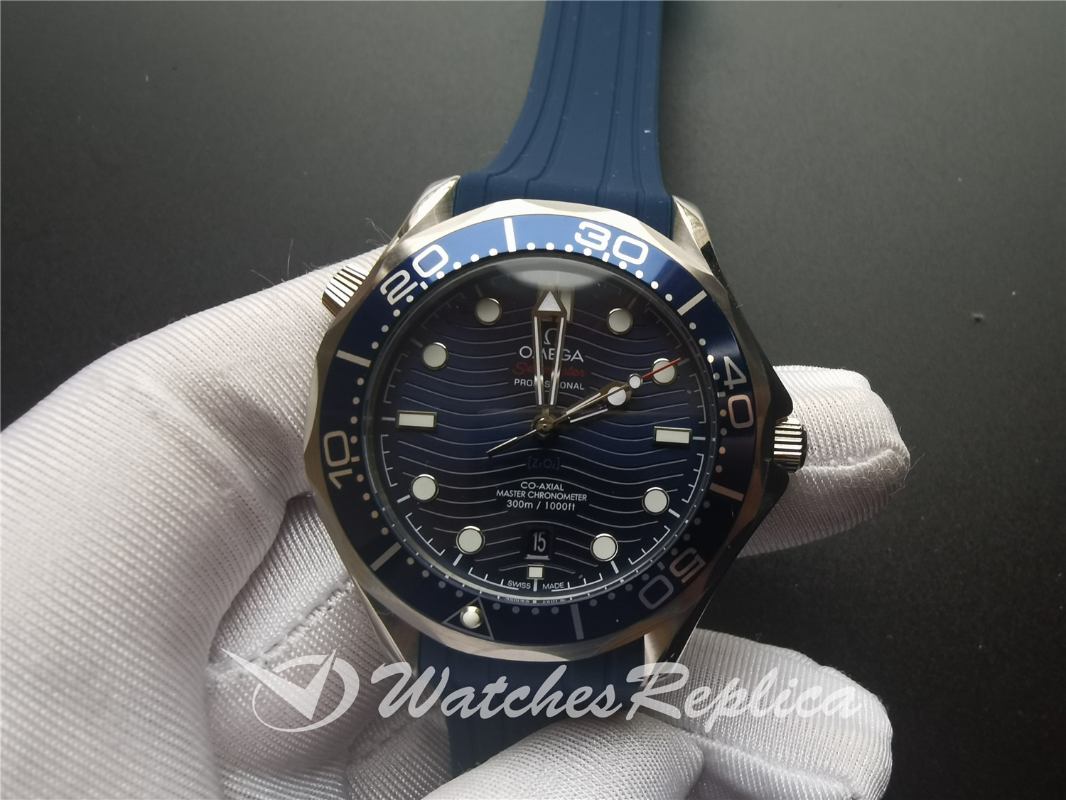 Omega Seamaster 210.32.42.20.03.001 42mm Rubber Strap And Steel For Men Watch