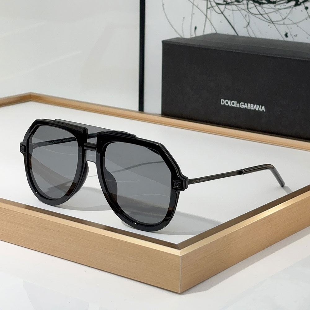 DOLCE & GABBAN DG Sheet Frame Slim Mirror Legs Sunglasses Top quality