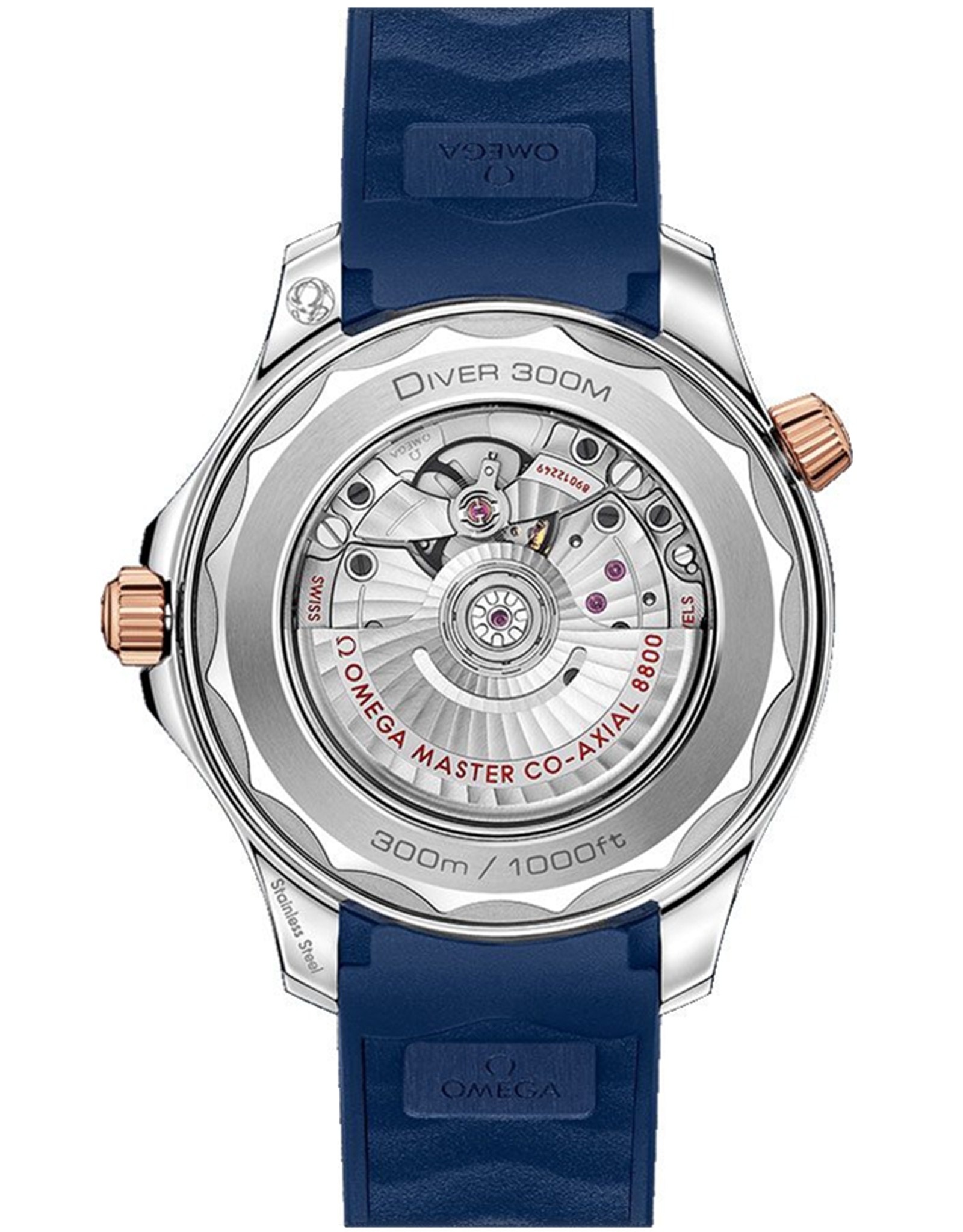 Omega Seamaster Ceramic Blue Dial Stick Markers 210.22.42.20.03.002 42MM