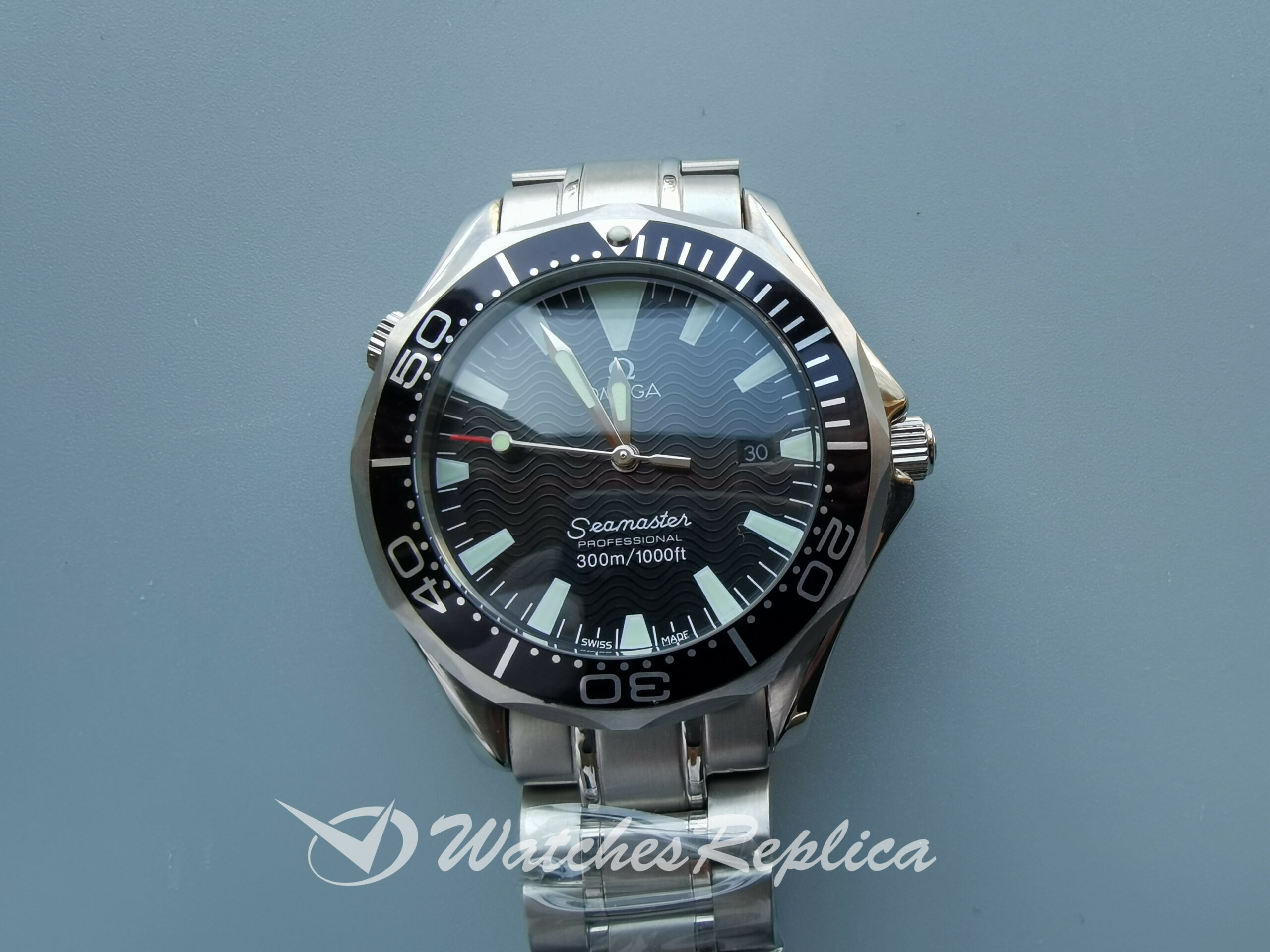 Omega Seamaster 2254.50.00 41 Mm Stainless Steel And Black For Men Watch