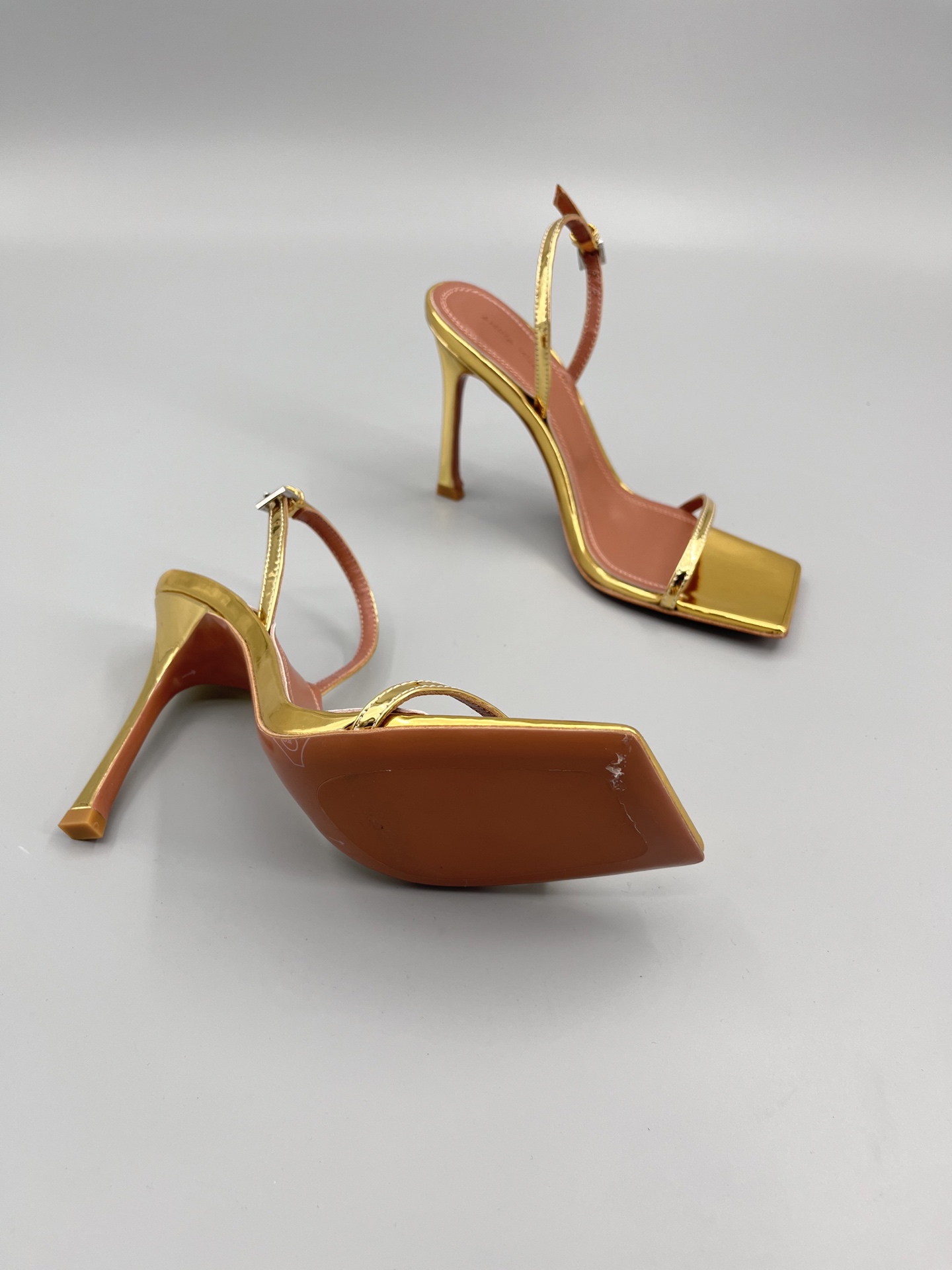 Amina Muaddi Fashion One Strap High Heels Sandals Slipper Shoes