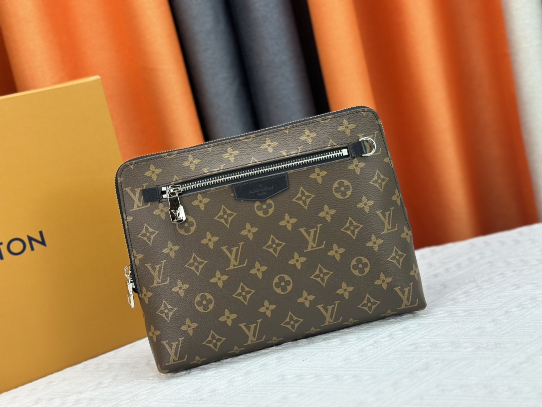 Louis Vuitton Pochette Jour Monogram Eclipse M82080 Clutch Bag Handbag