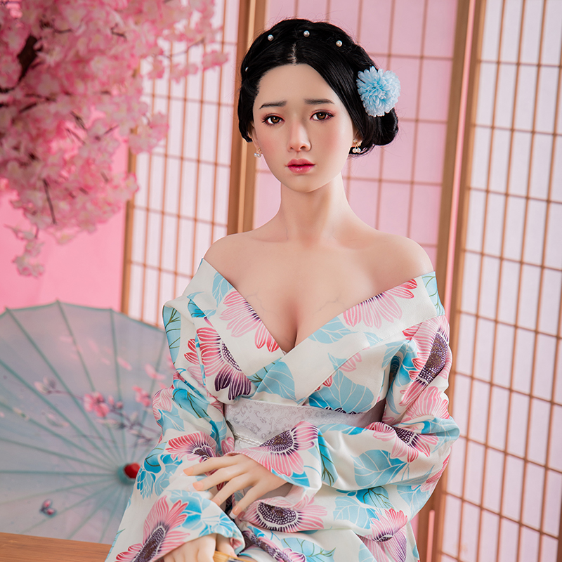 Noriko: Japanese kimono mask girl sex doll-256-115CM/3FT8 (Different height)