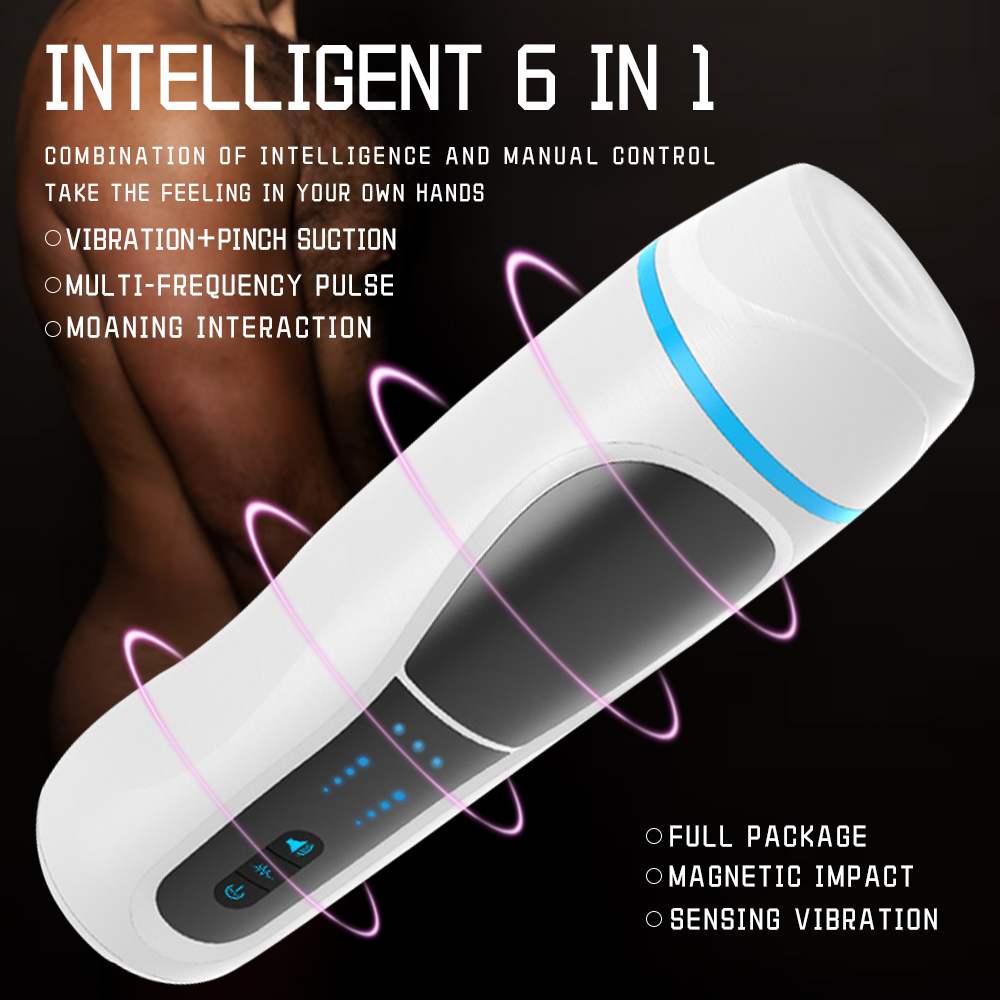 Electric pulse multi-frequency male masturbator-C08