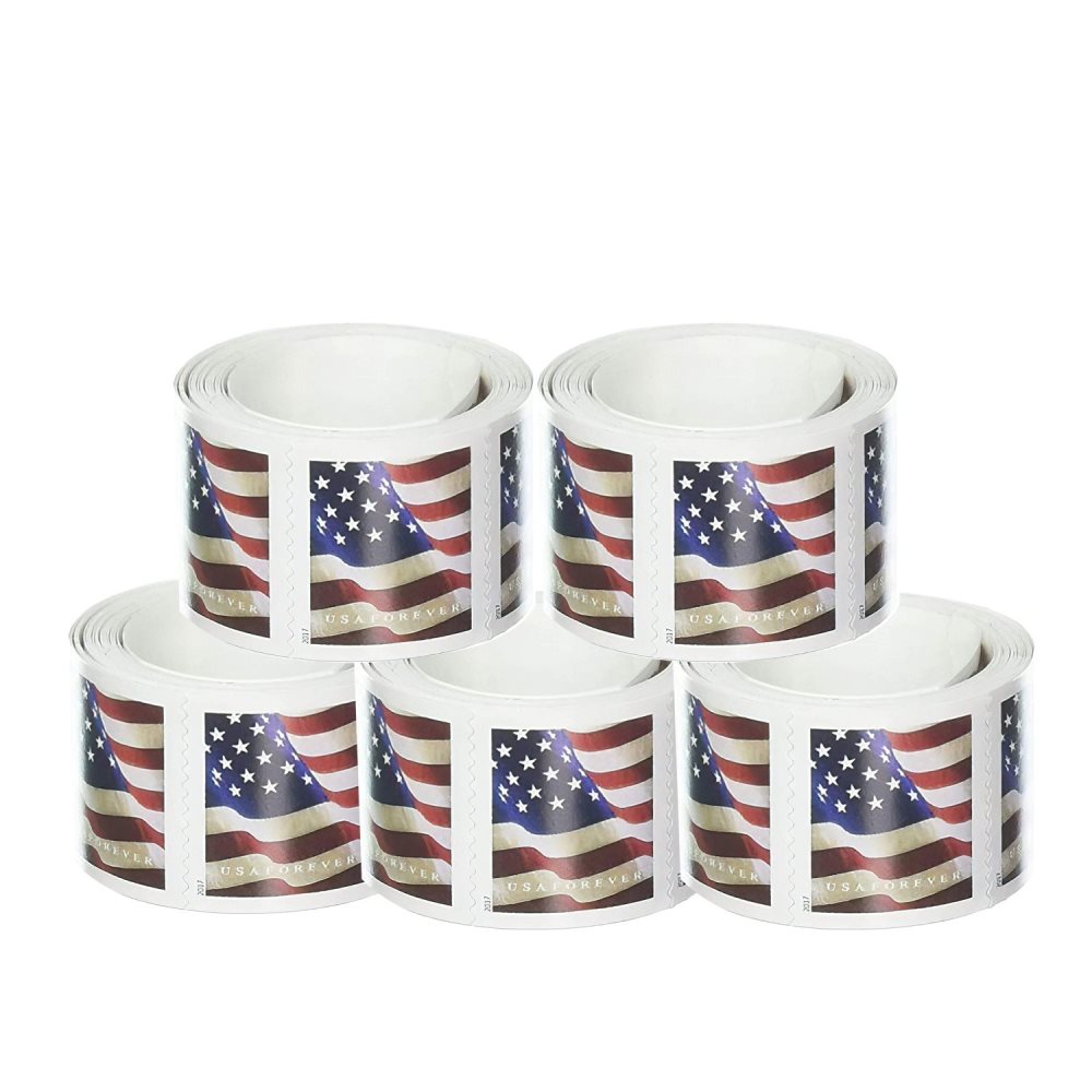 U.S. Flag 2017. 100Pcs/Rolls (500 Pcs)