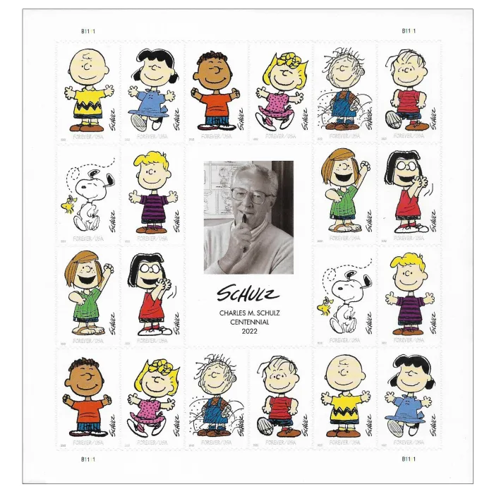 Postage Stamps The joy of Peanuts Snoopy Stamps 100pcs/Pack