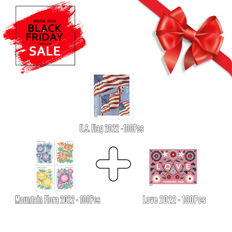 3 in 1 Bundle 12 - U.S. Flag 2022/Mountain Flora 2022/Love 2022