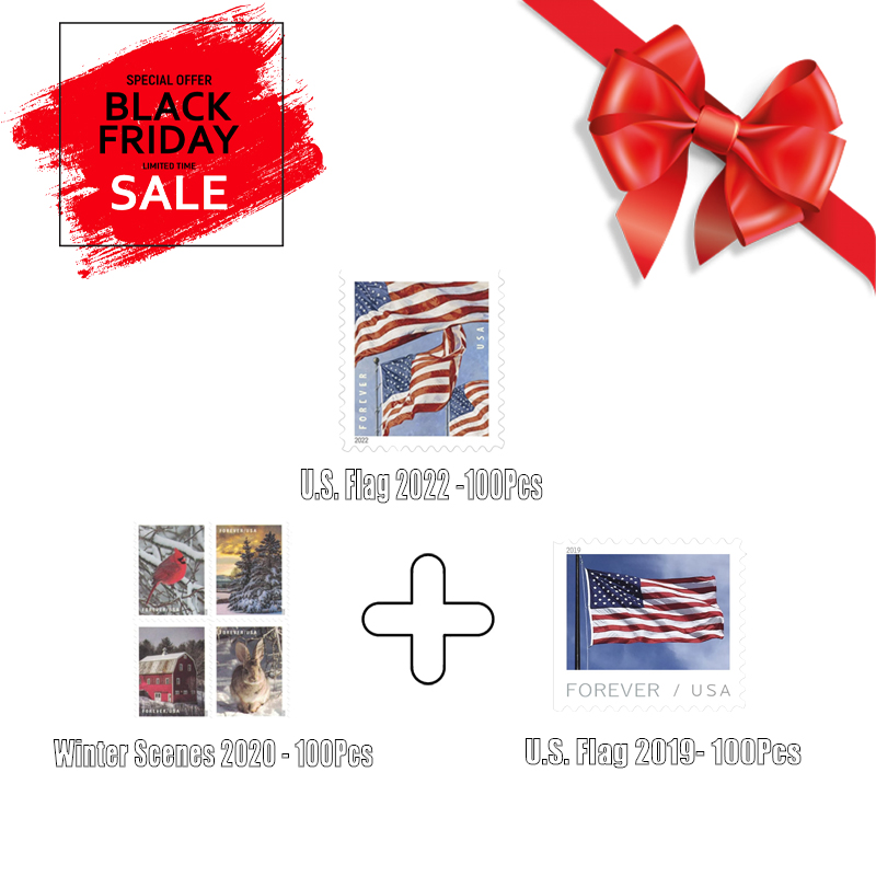 3 in 1 Bundle 02- U.S. Flag 2022/Winter Scenes 2020/U.S. Flag 2019