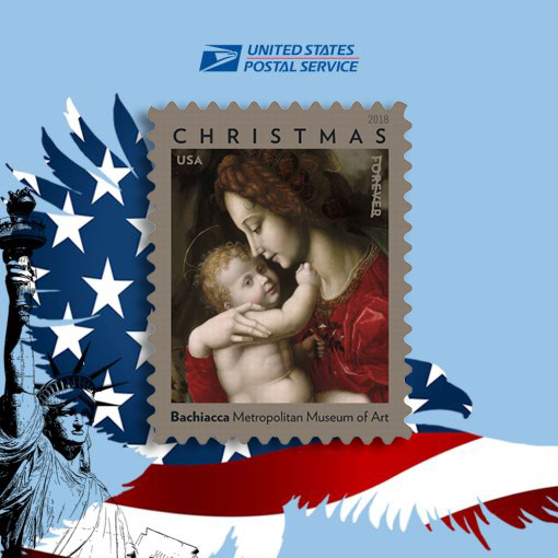 Madonna and Child by Bachiacca Forever Postage Stamps. 5 Books of 20pcs