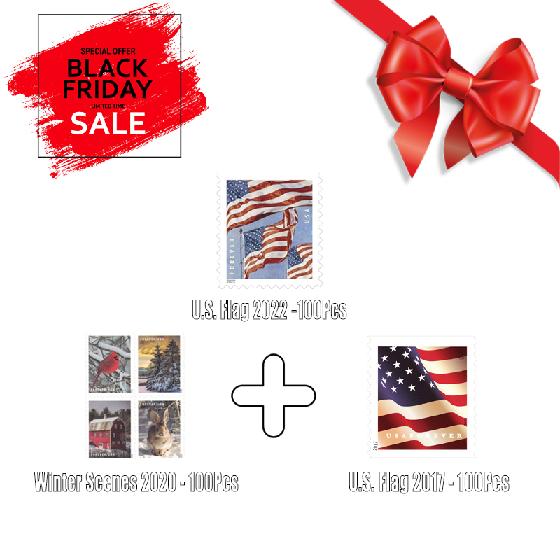 3 in 1 Bundle 06 - U.S. Flag 2022/Winter Scenes 2020/U.S. Flag 2017