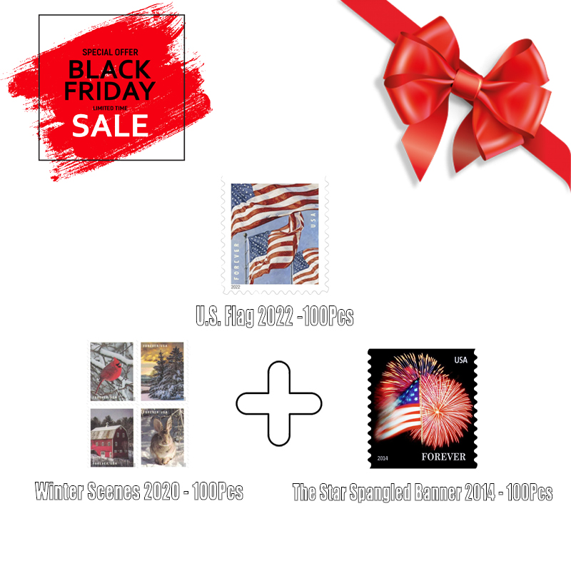 3 in 1 Bundle 01 - U.S. Flag 2022/Winter Scenes 2020/The Star Spangled Banner 2014