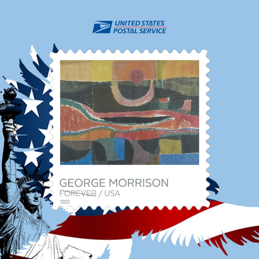 Postage Stamps George Morrison 5 books 100 pcs