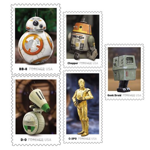 Postage Stamps Star Wars Droids 100pcs/Pack