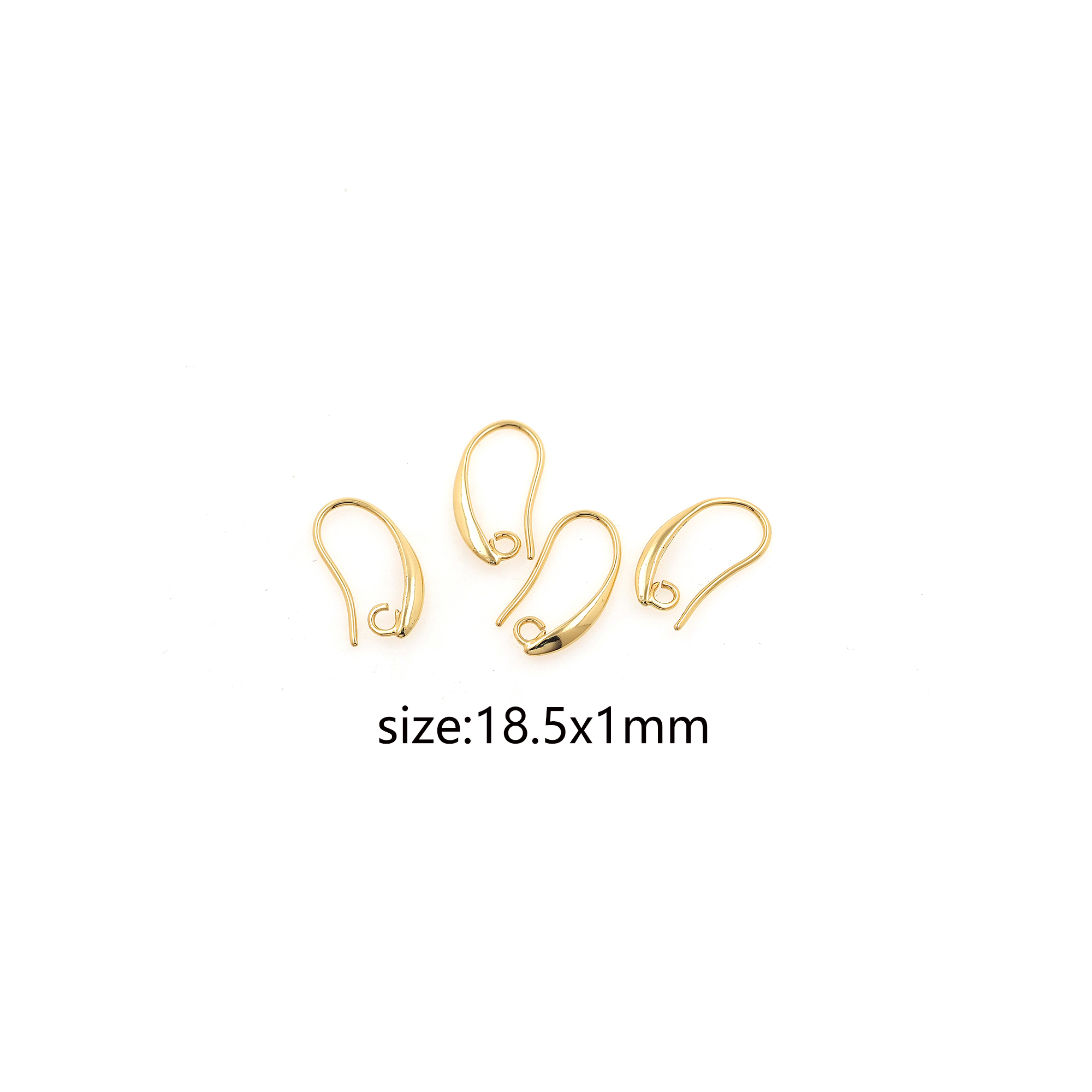 18K Gold Filled HOOK Earrings,Ear Wires, Wire Hooks,Ear Hooks, French Hook Ear Wire-Simple Classic