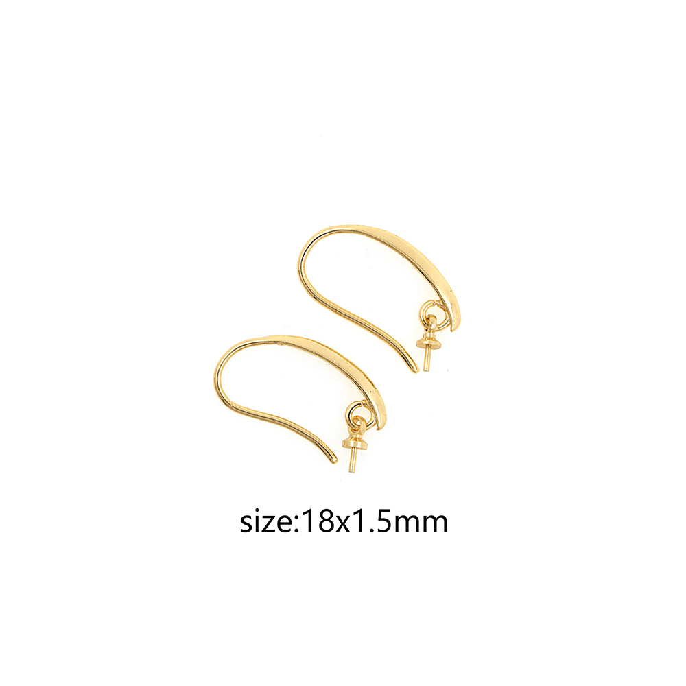 18K Gold Filled Curved Ear Hook,Gold Wire Hooks,French Earring Wires,Earring Charm,Earring Findings