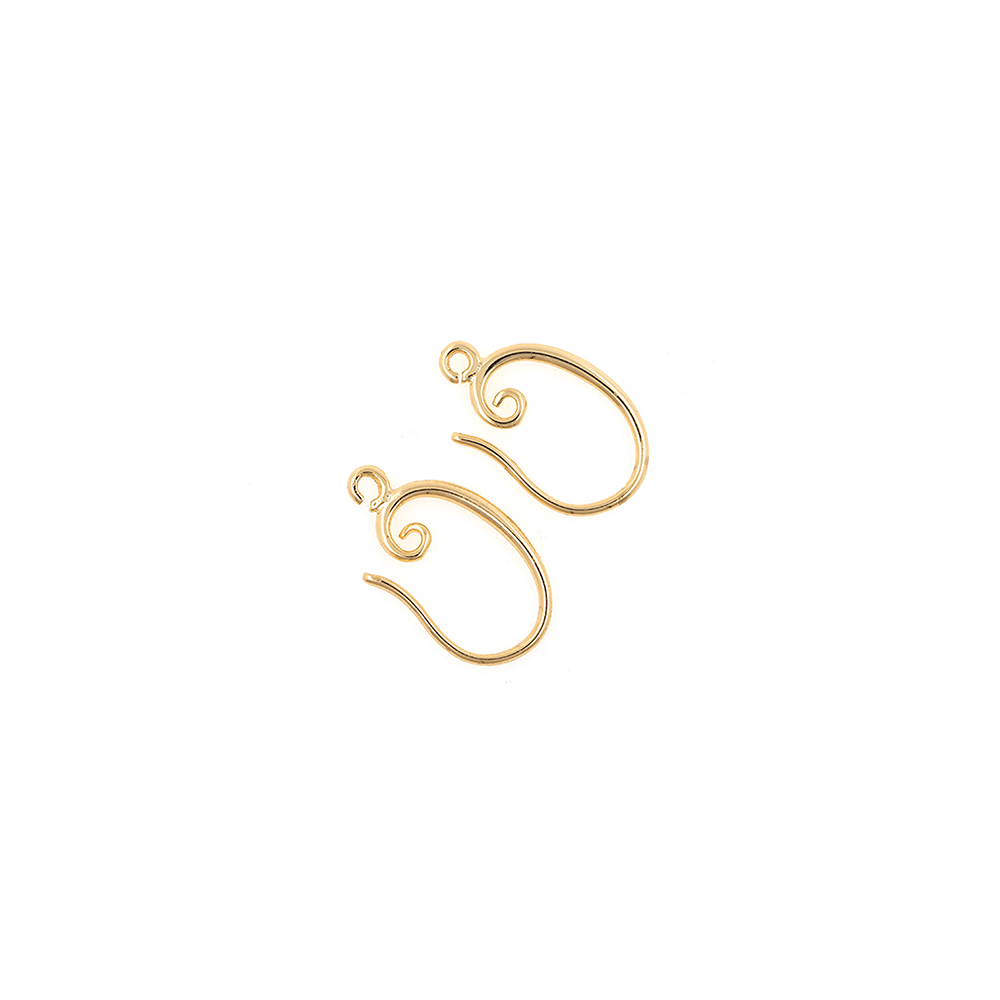18K Gold Filled Curved Ear Hook,Gold Wire Hooks,French Earring Wires,Earring Charm,Earring Findings