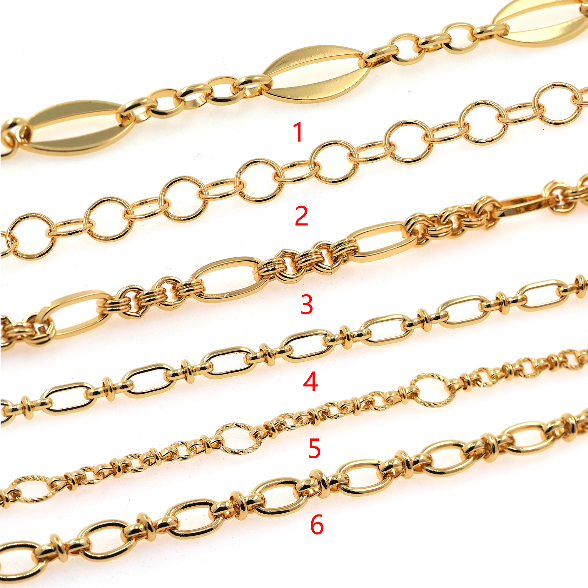 18K Gold Filled Round Chain Necklace,Dainty Knot Link Chain,Cable Chain Necklace for Women DIY Jewelry Making Supply