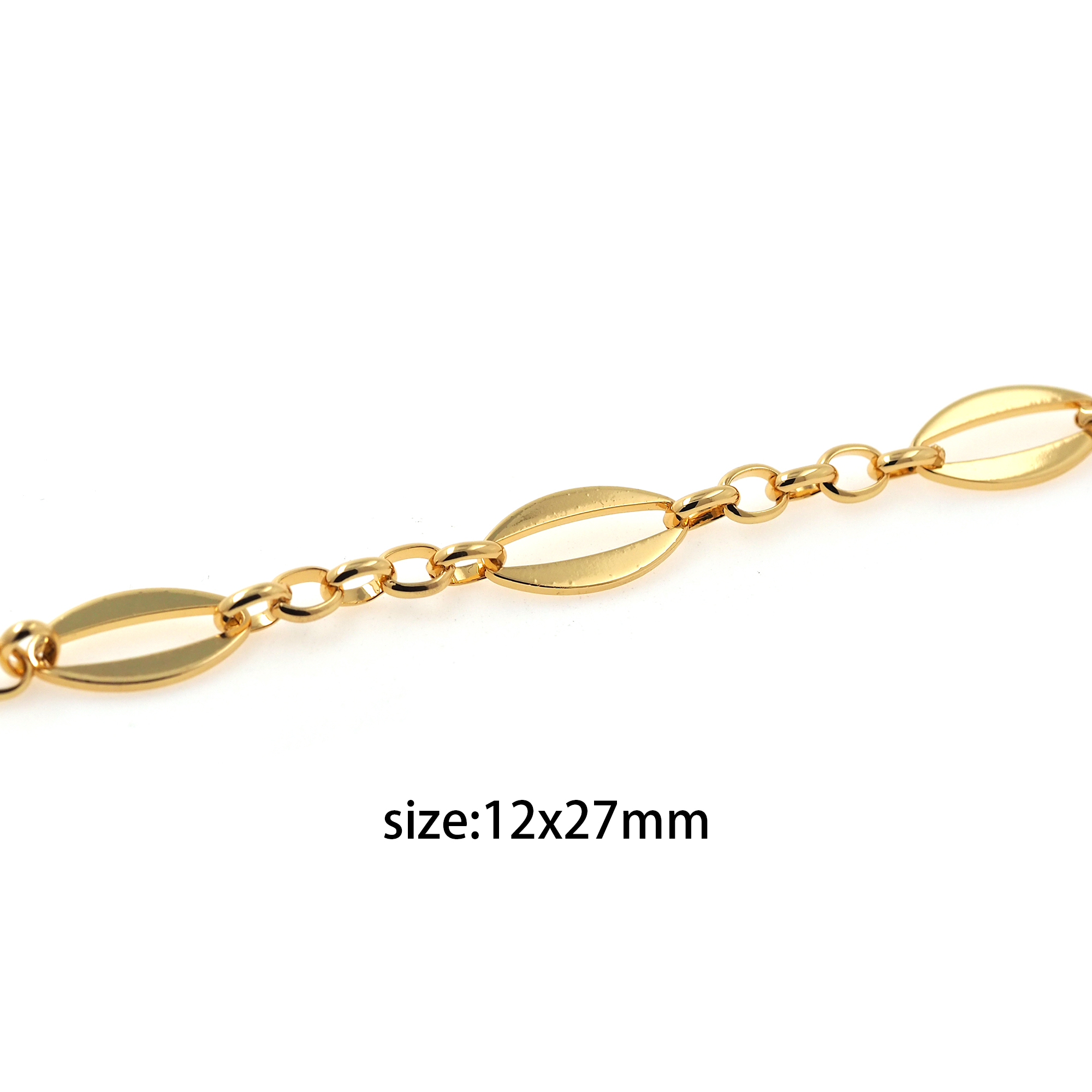 18K Gold Filled Round Chain Necklace,Dainty Knot Link Chain,Cable Chain Necklace for Women DIY Jewelry Making Supply