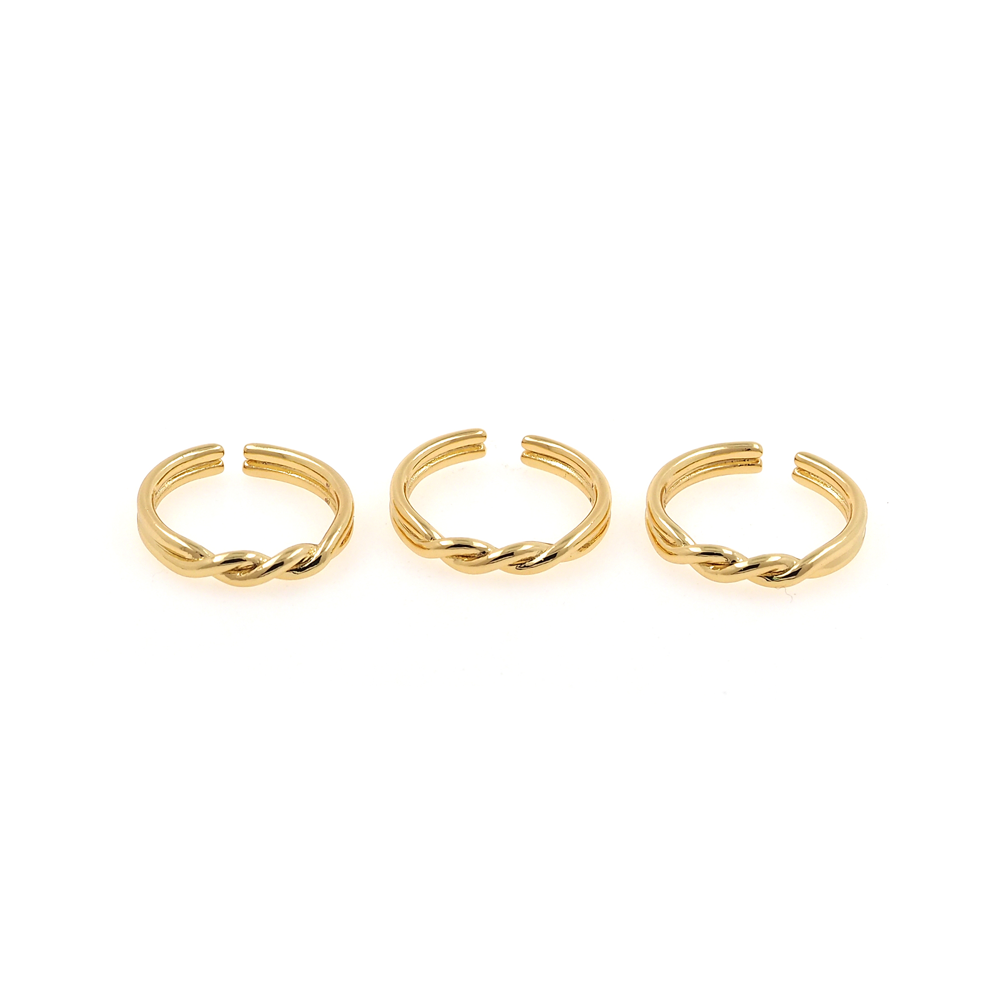 18K Gold Filled Twist Rings,Thin Rings,Stackable Ring,Adjustable Ring,Dainty Ring,Open Ring