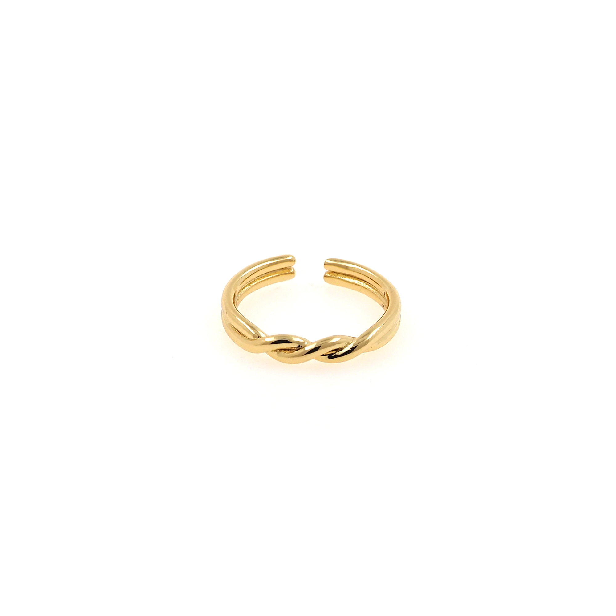 18K Gold Filled Twist Rings,Thin Rings,Stackable Ring,Adjustable Ring,Dainty Ring,Open Ring