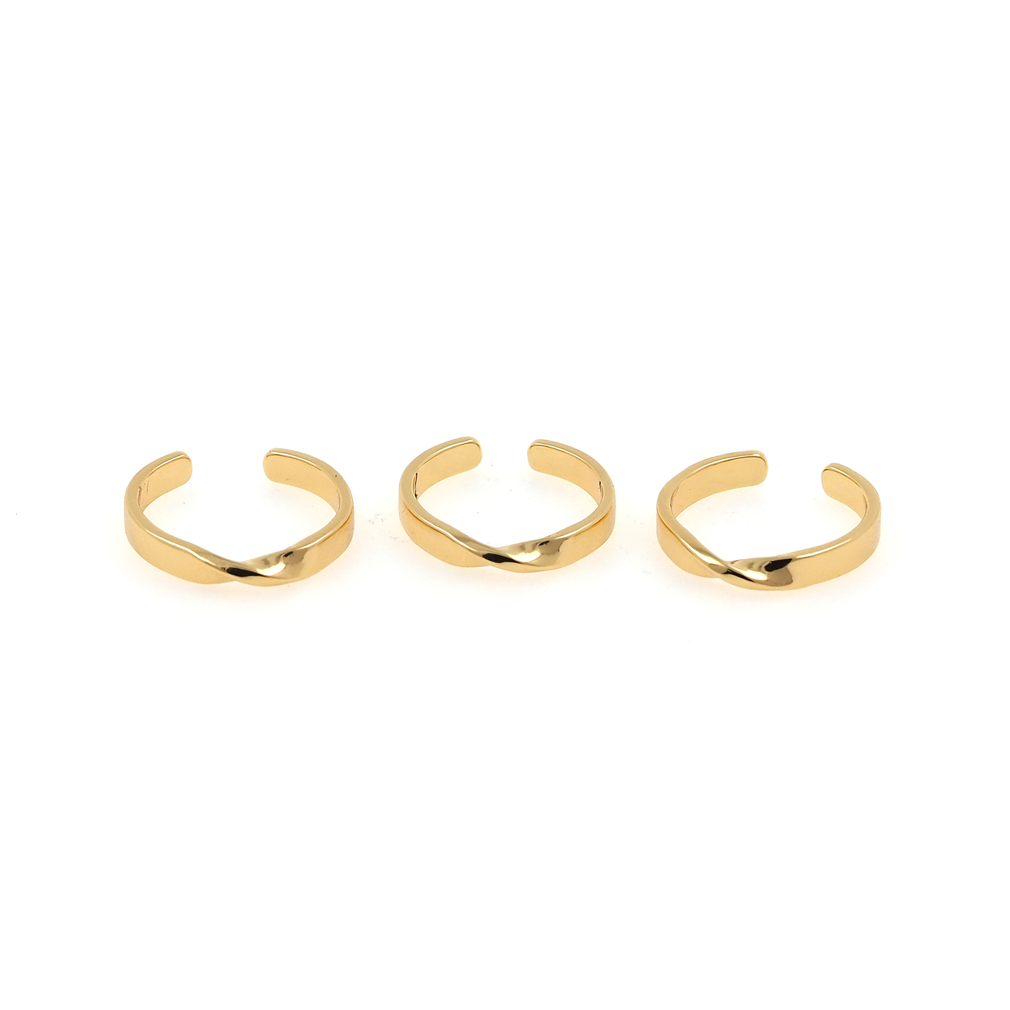 18K Gold Filled Twisted Rings,Stackable Ring,Adjustable Ring,Dainty Ring,Open Ring