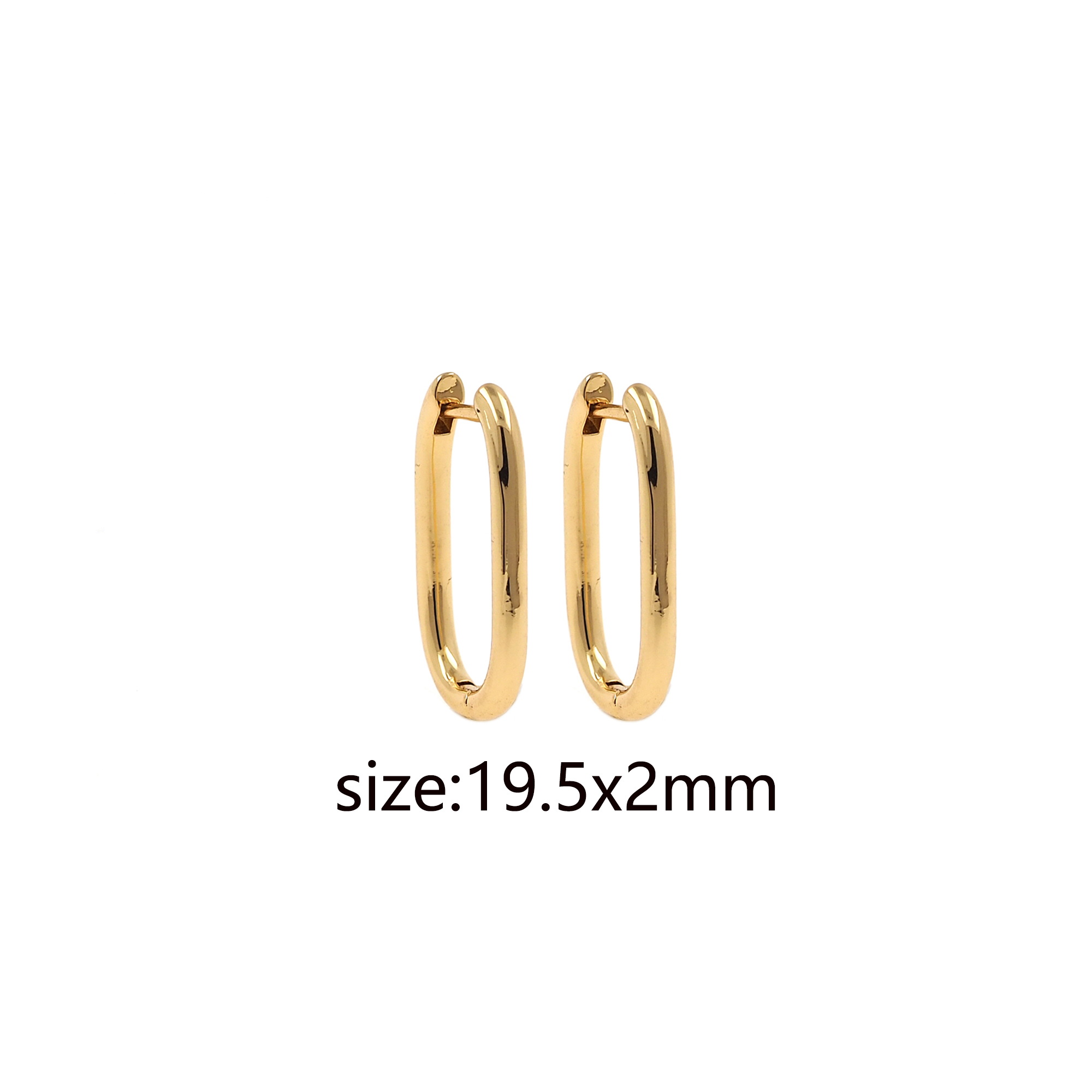 18K Gold Filled U Shaped Hoops Earrings,Dainty Hoops,Gold Huggies Hoop Earrings,Minimalist Earrings