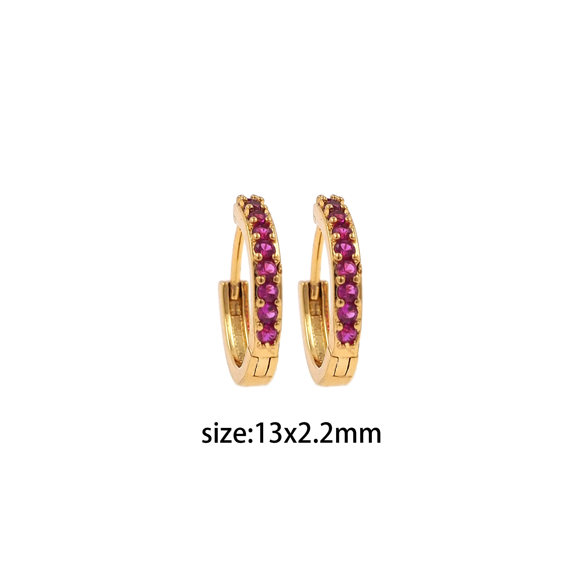 18K Gold Filled Minimalist Earrings,Gold CZ Hoops,Dainty Hoops Huggie,Dainty Zirconia Earrings,Gold Hoops