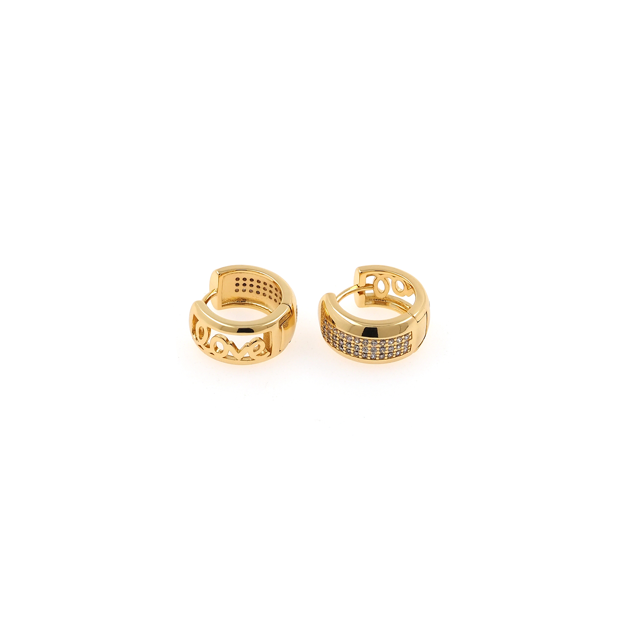 18K Gold Filled CZ Hoops Earrings,Gold Hoops,Dainty Hoops Huggie,Gold Huggies Hoop Earrings,Minimalist Earrings