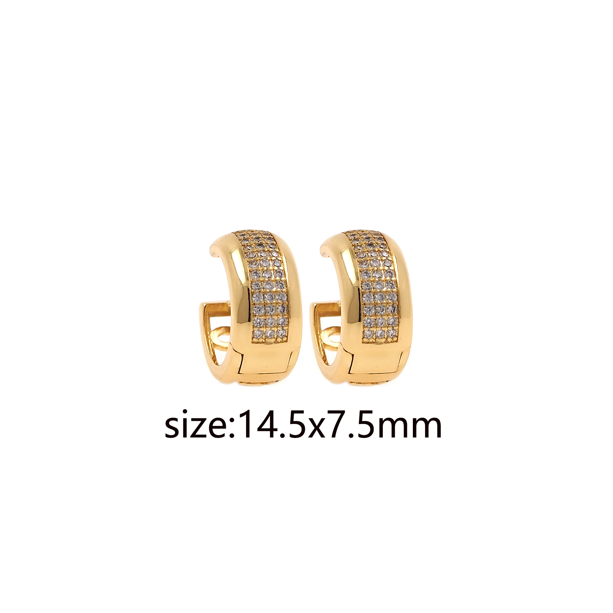 18K Gold Filled CZ Hoops Earrings,Gold Hoops,Dainty Hoops Huggie,Gold Huggies Hoop Earrings,Minimalist Earrings