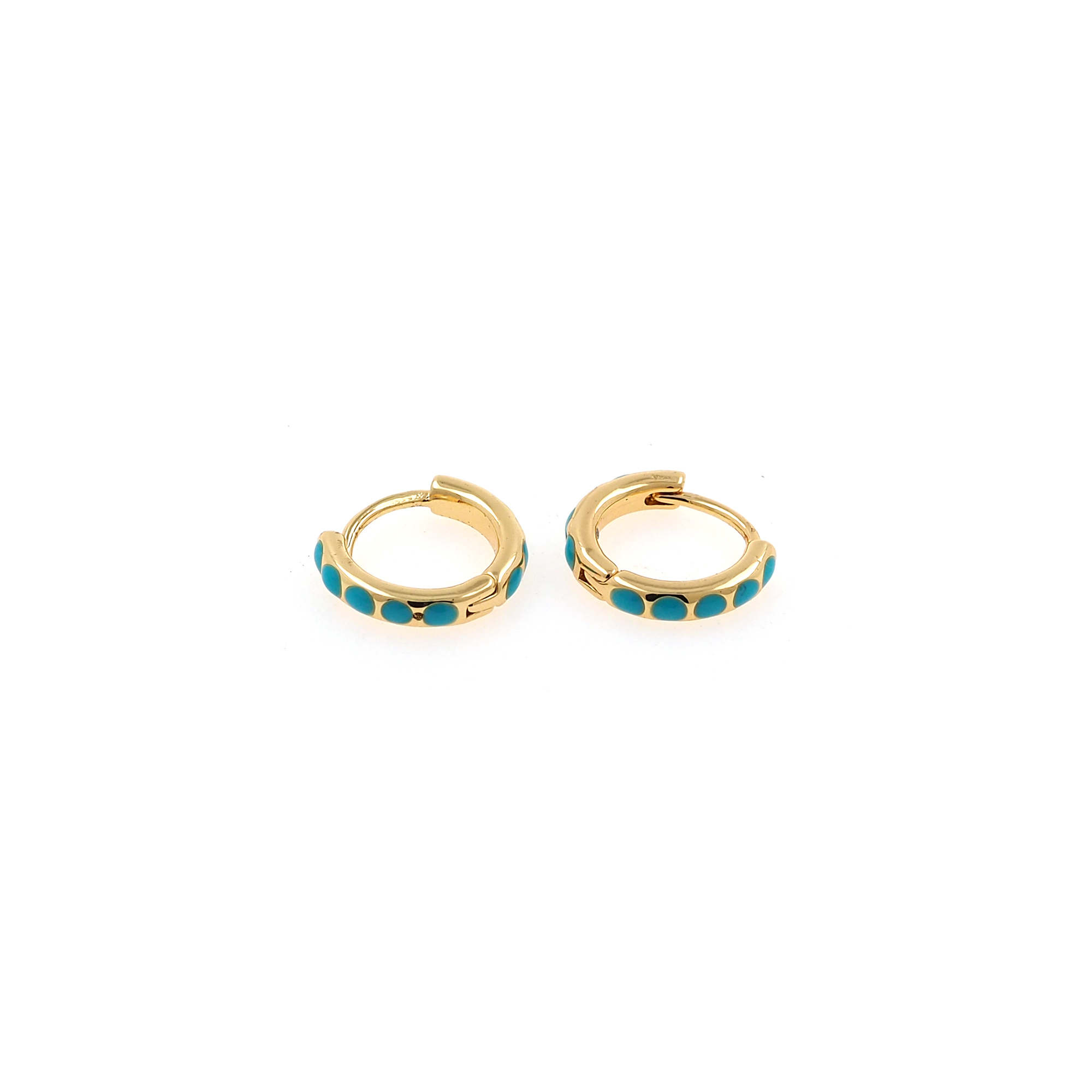 18K Gold Filled Simple Round Earrings,Enamel Hoops,Minimalist Enamel Earrings,Gold Hoop Earrings,Huggie Earrings