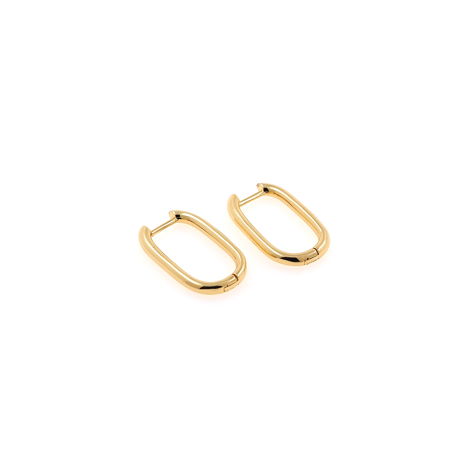 18K Gold Filled U Shaped Hoops Earrings,Dainty Hoops,Gold Huggies Hoop Earrings,Minimalist Earrings