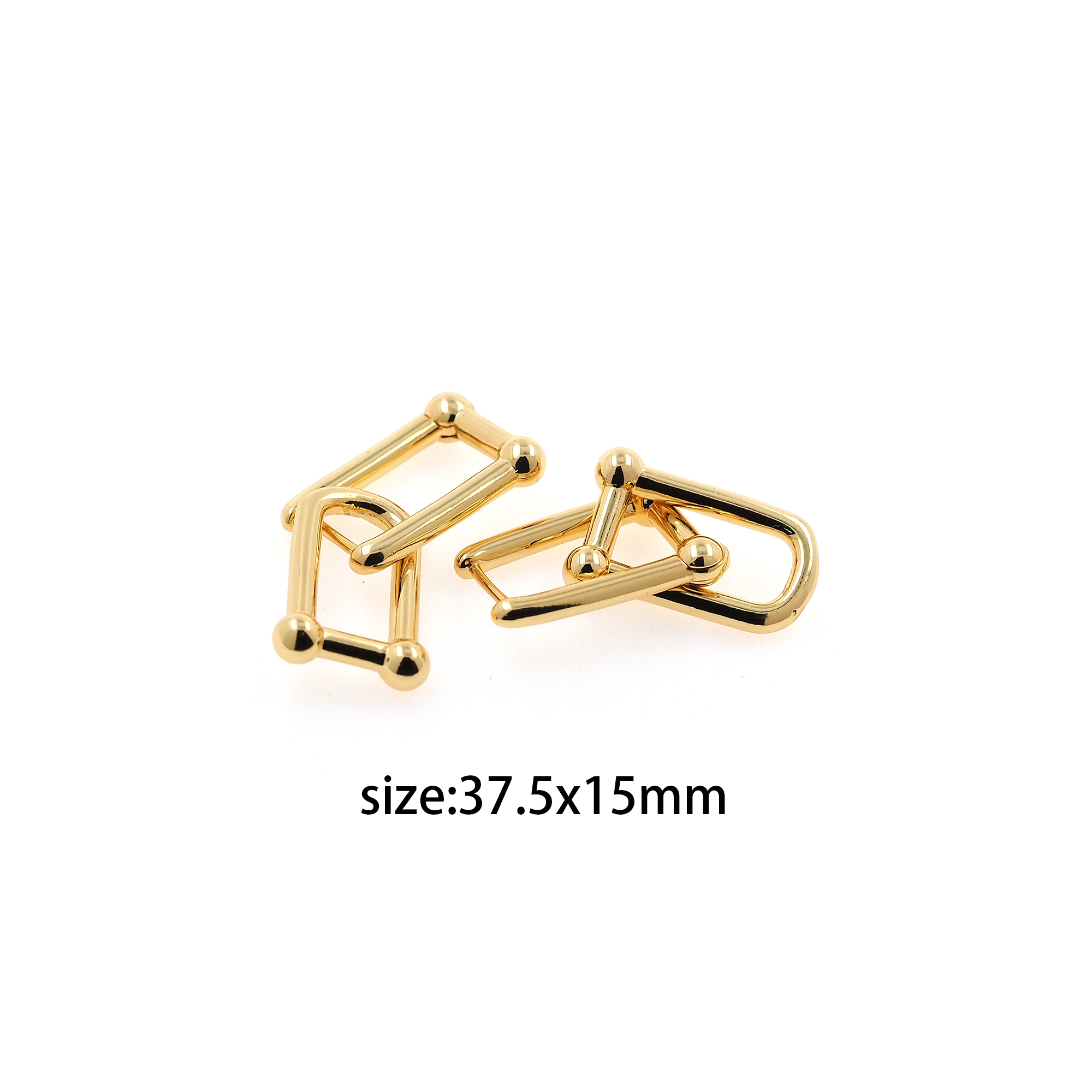 18K Gold Filled U Shape Hoops,Rectangular Hoops Earrings,Dainty Hoops Huggie,Gold Huggies Hoop Earrings,Minimalist Earrings