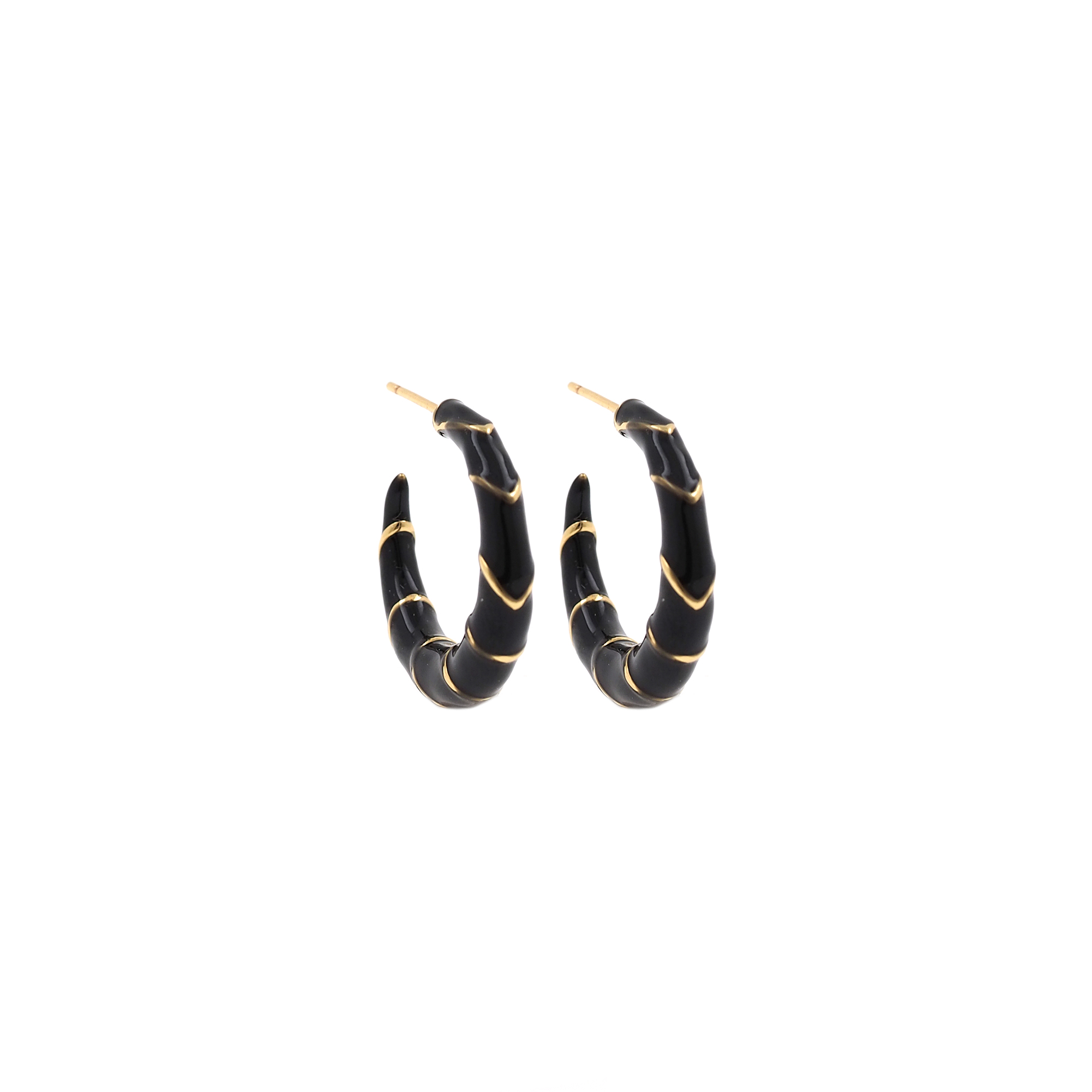 18K Gold Filled Enamel Earrings,Thin Enamel Hoops,Minimalist Earrings,Gold Hoop Earrings,Gift for Her