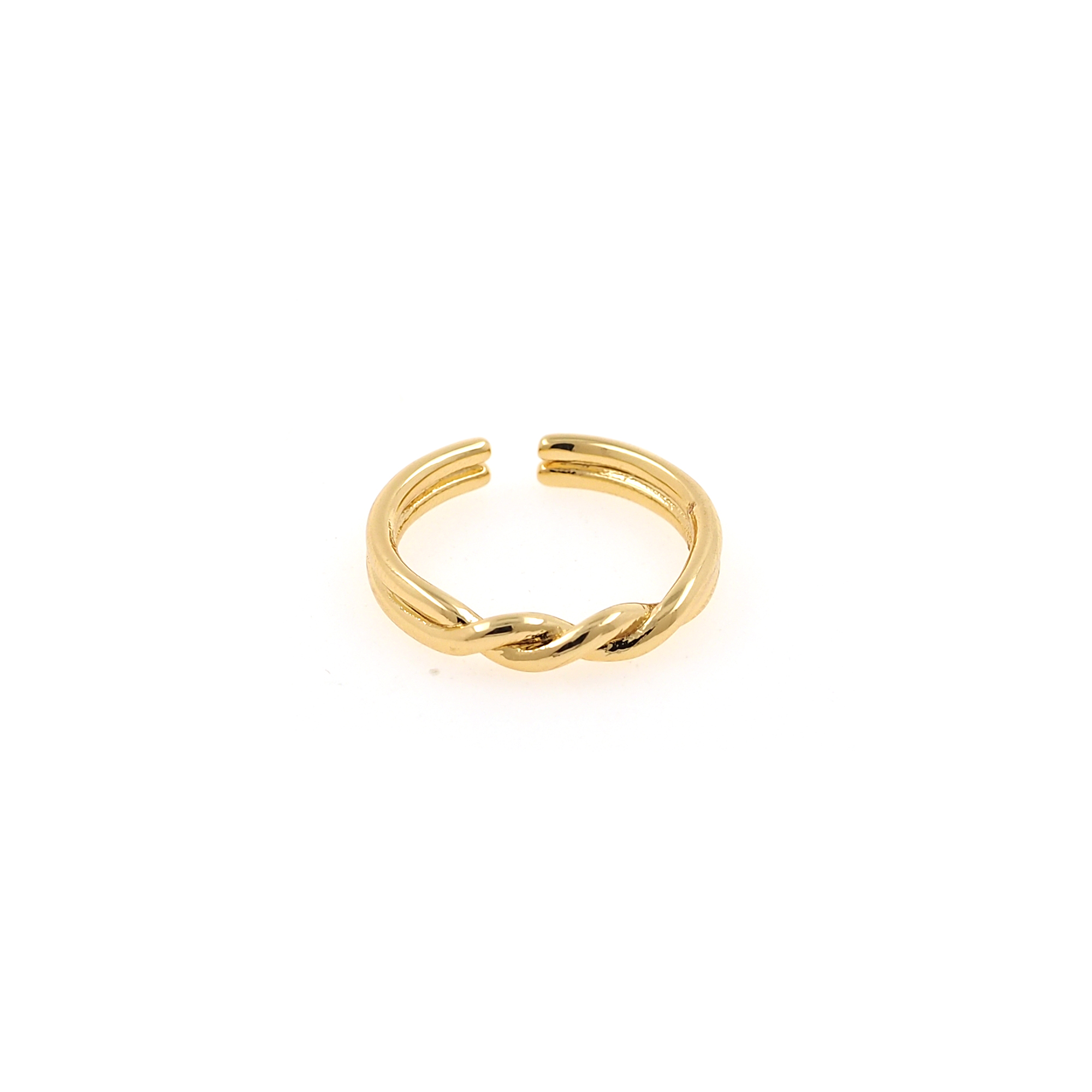 18K Gold Filled Twisted Rings,Stackable Ring,Adjustable Ring,Dainty Ring,Open Ring