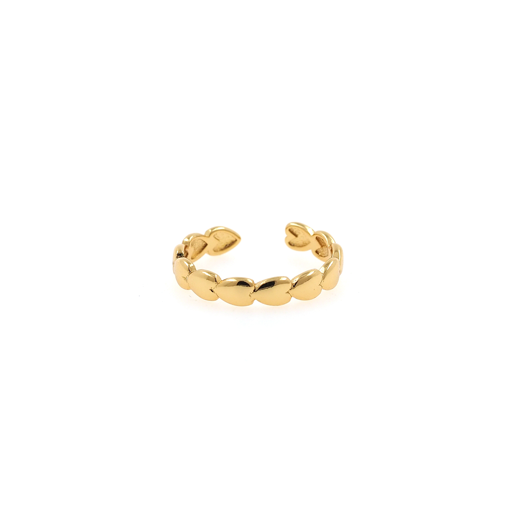 18K Gold Filled Heart Rings,Stackable Ring,Adjustable Ring,Dainty Ring,Open Ring