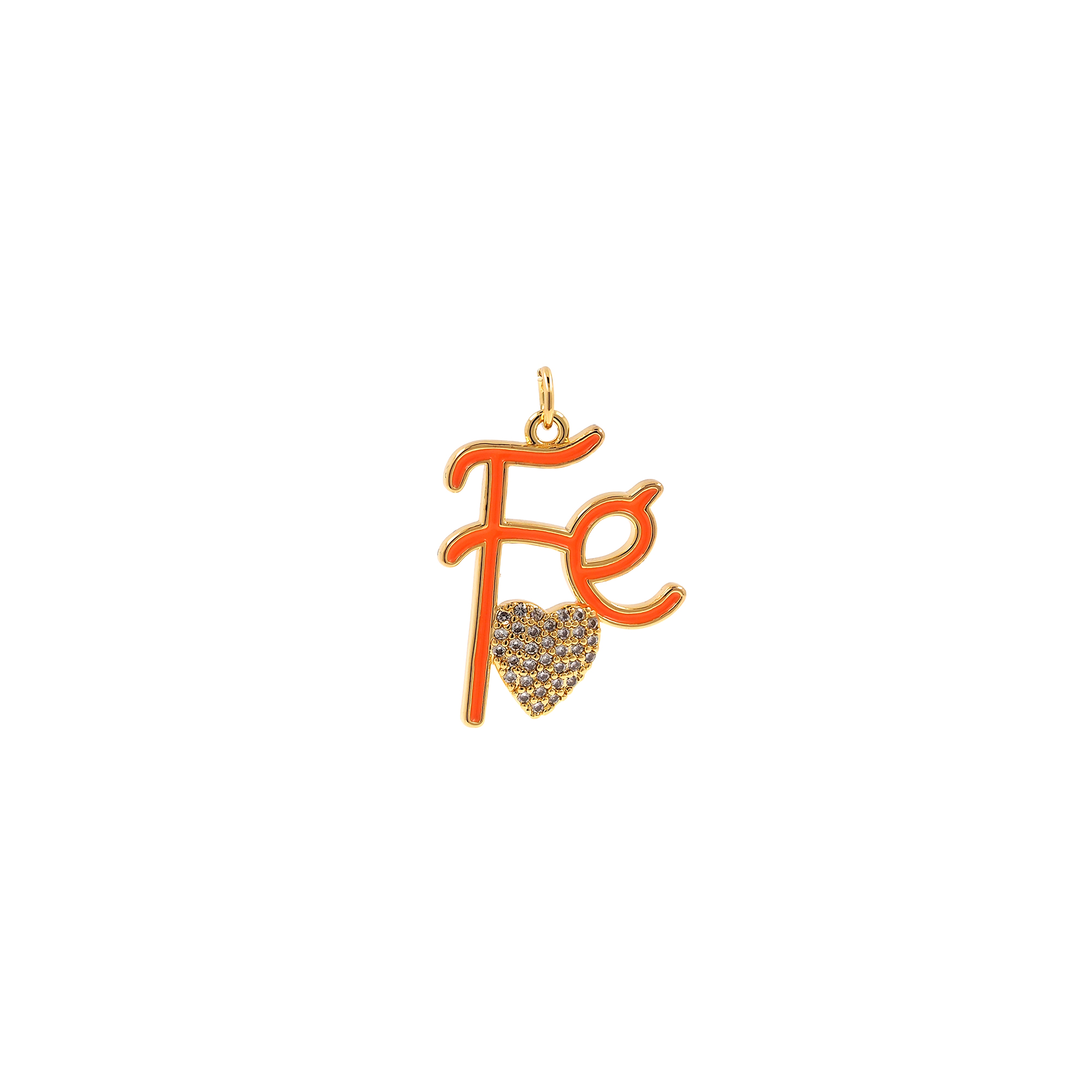 18K Gold Filled Fe Pendant,Colorful Enamel Fe Charm Earrings Necklace for DIY Jewelry Making Supply