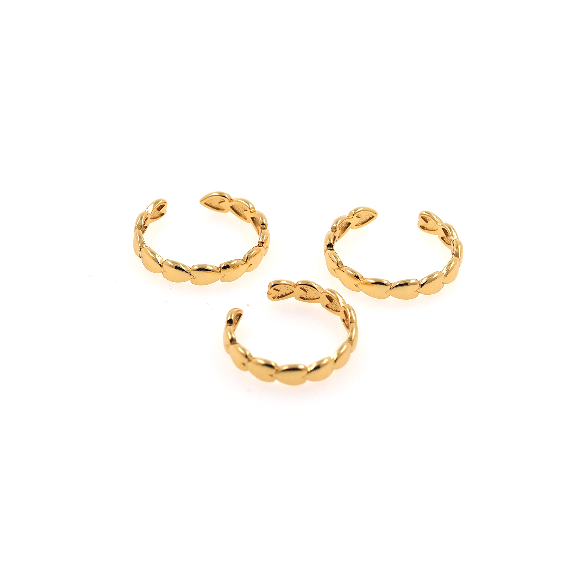 18K Gold Filled Heart Rings,Stackable Ring,Adjustable Ring,Dainty Ring,Open Ring