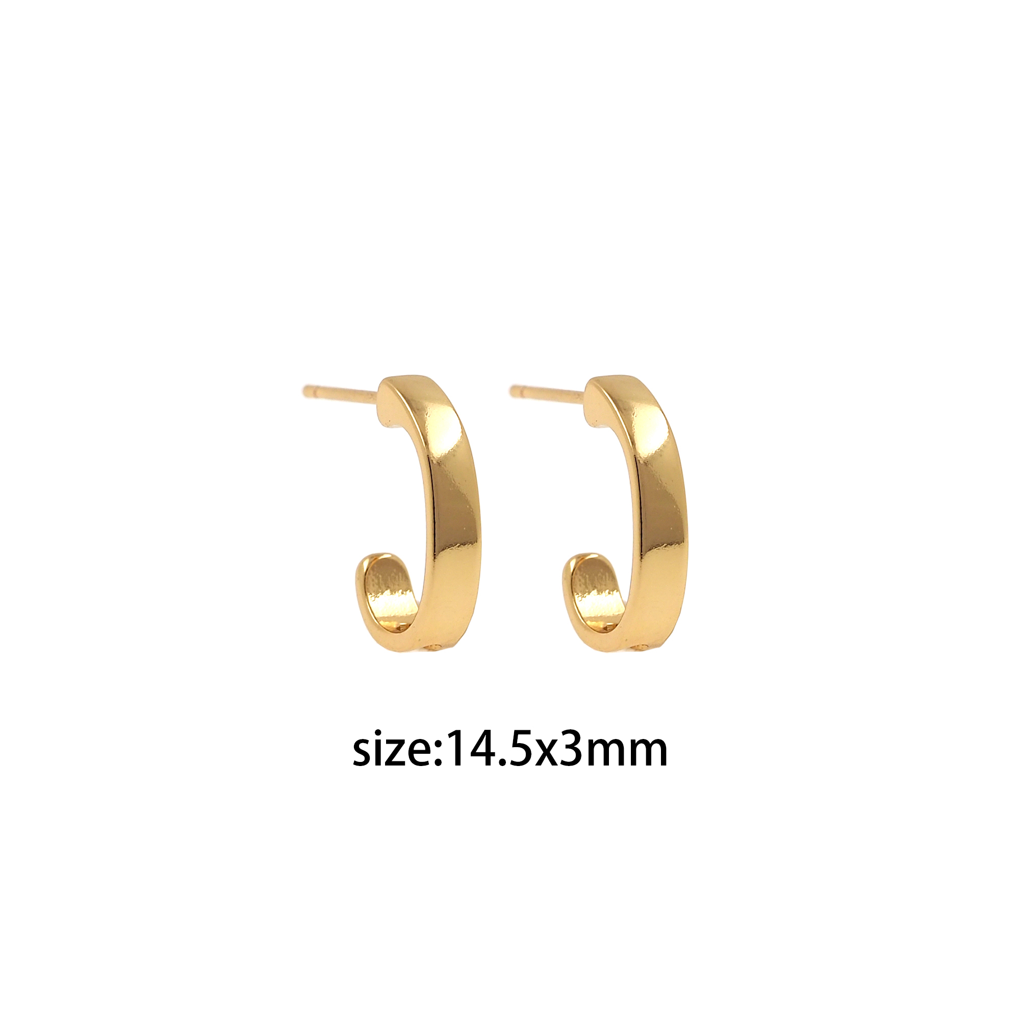 18K Gold Filled Thin Hoops Earrings,Gold Huggies Hoop Earrings,Minimalist Earrings