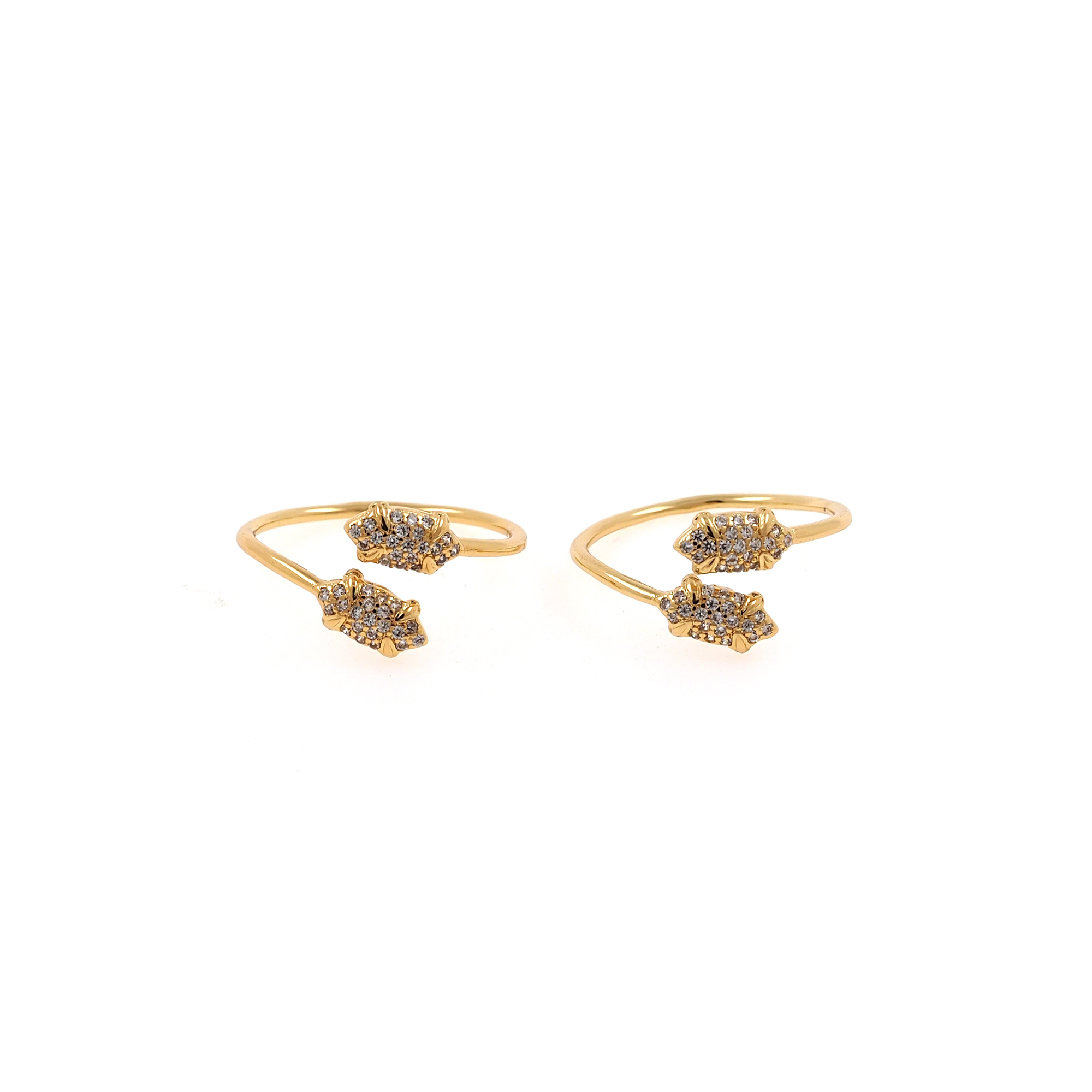 18K Gold Filled Minimalist Rings,Gold CZ Ring,Adjustable Ring,Dainty Zirconia Ring,Open Ring