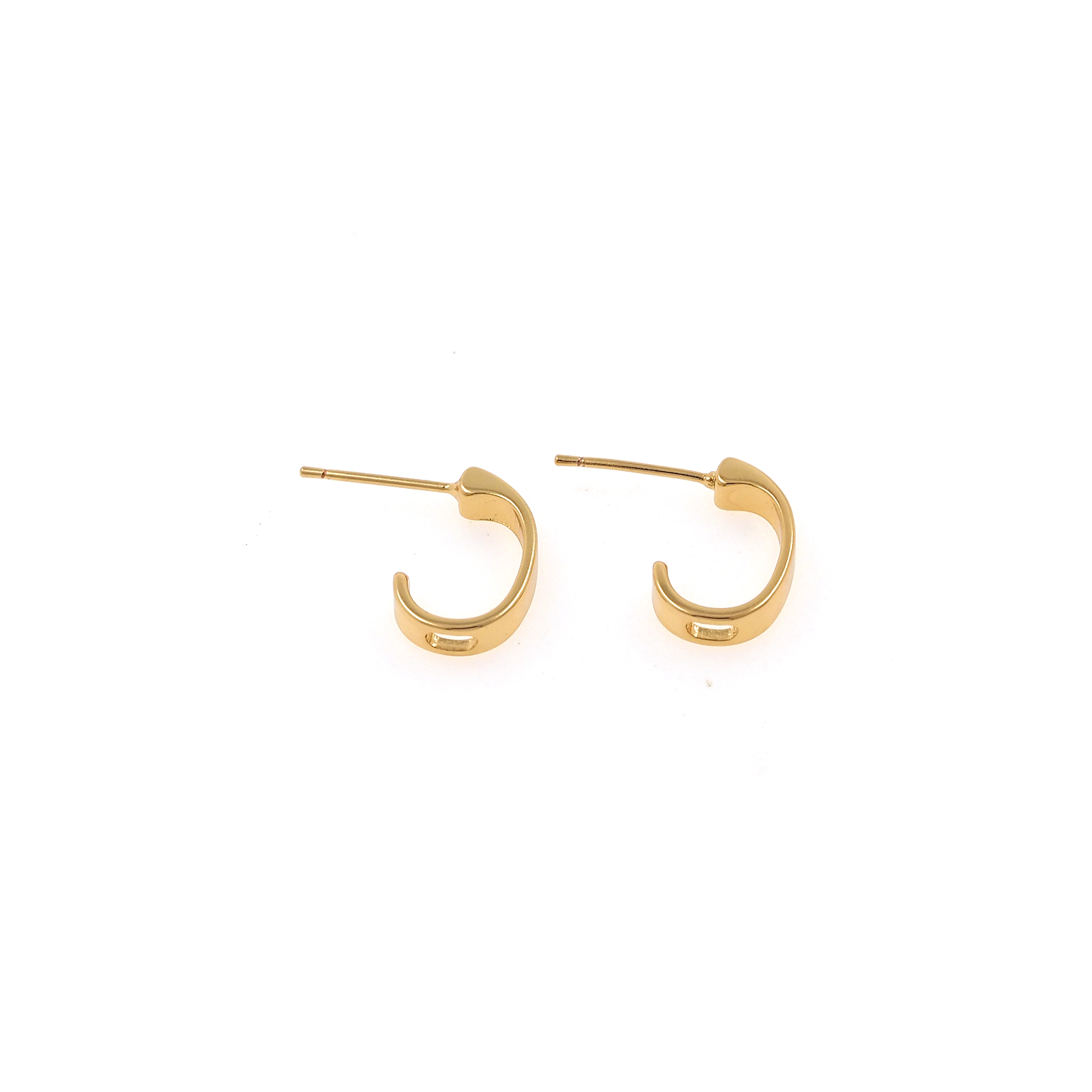 18K Gold Filled Thin Hoops Earrings,Gold Huggies Hoop Earrings,Minimalist Earrings